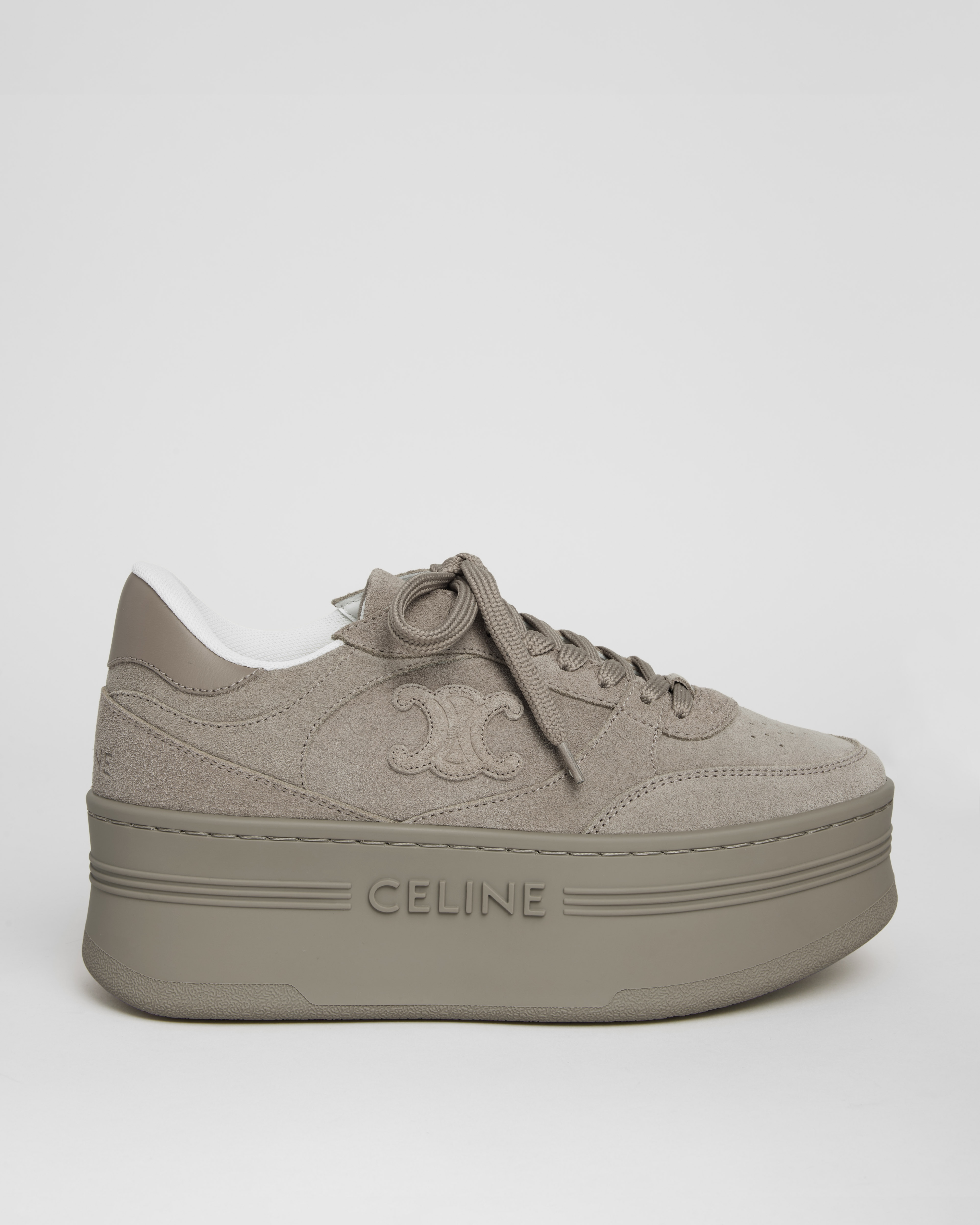 CELINE セリーヌ クッションカバー 座布団カバー 5色 綿100% 馬車 BLOCK WEDGE SNEAKER IN SUEDE CALFSKIN AND CALFSKIN - GREY | CELINE