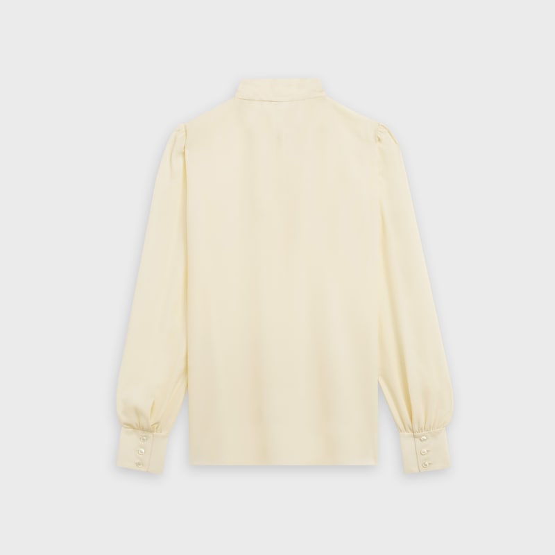 BLOUSE WITH JABOT IN SILK CREPE | CELINE