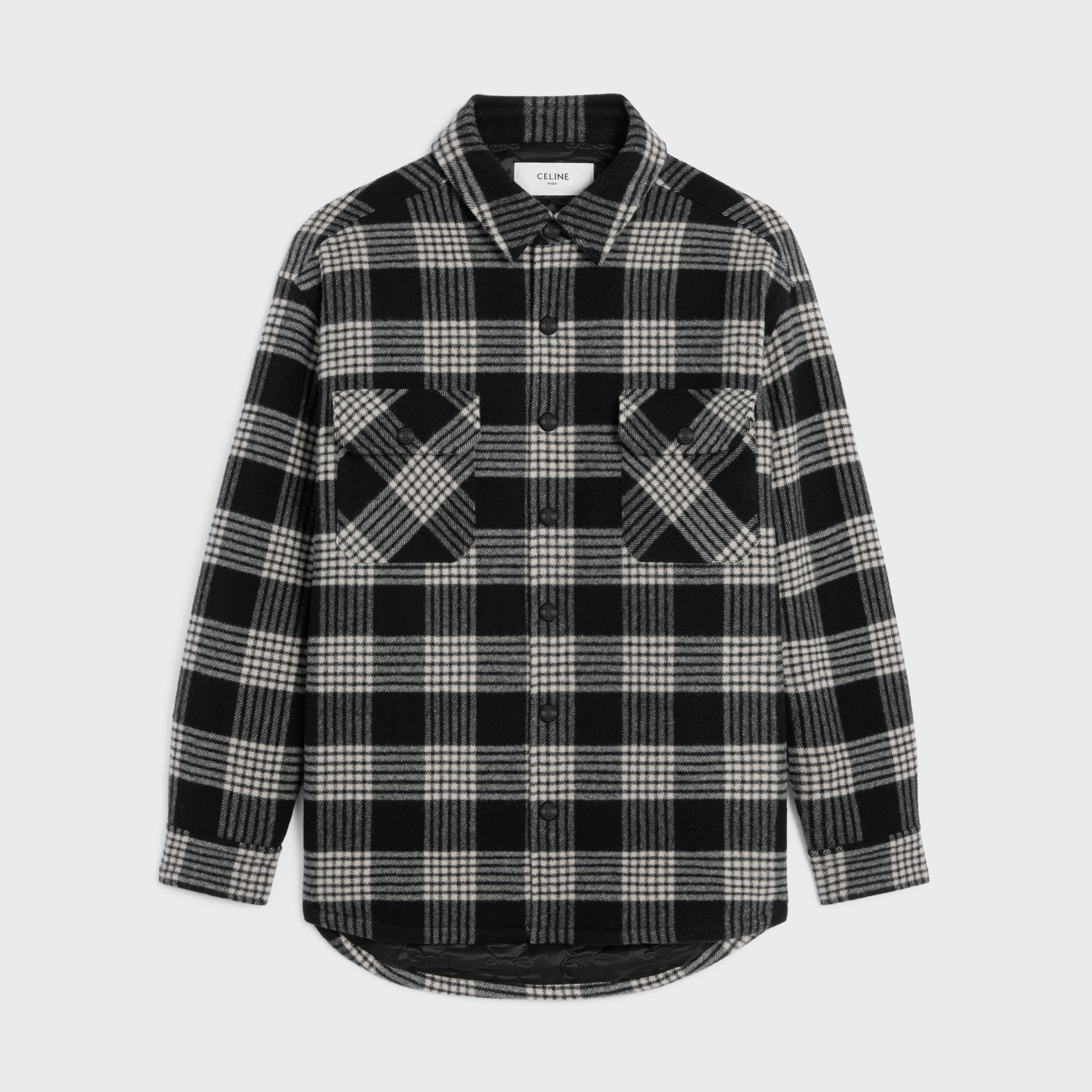 美品 CELINE OVERSIZED PLAID SHIRTS 40 美品 CELINE OVERSIZED PLAID SHIRTS 40