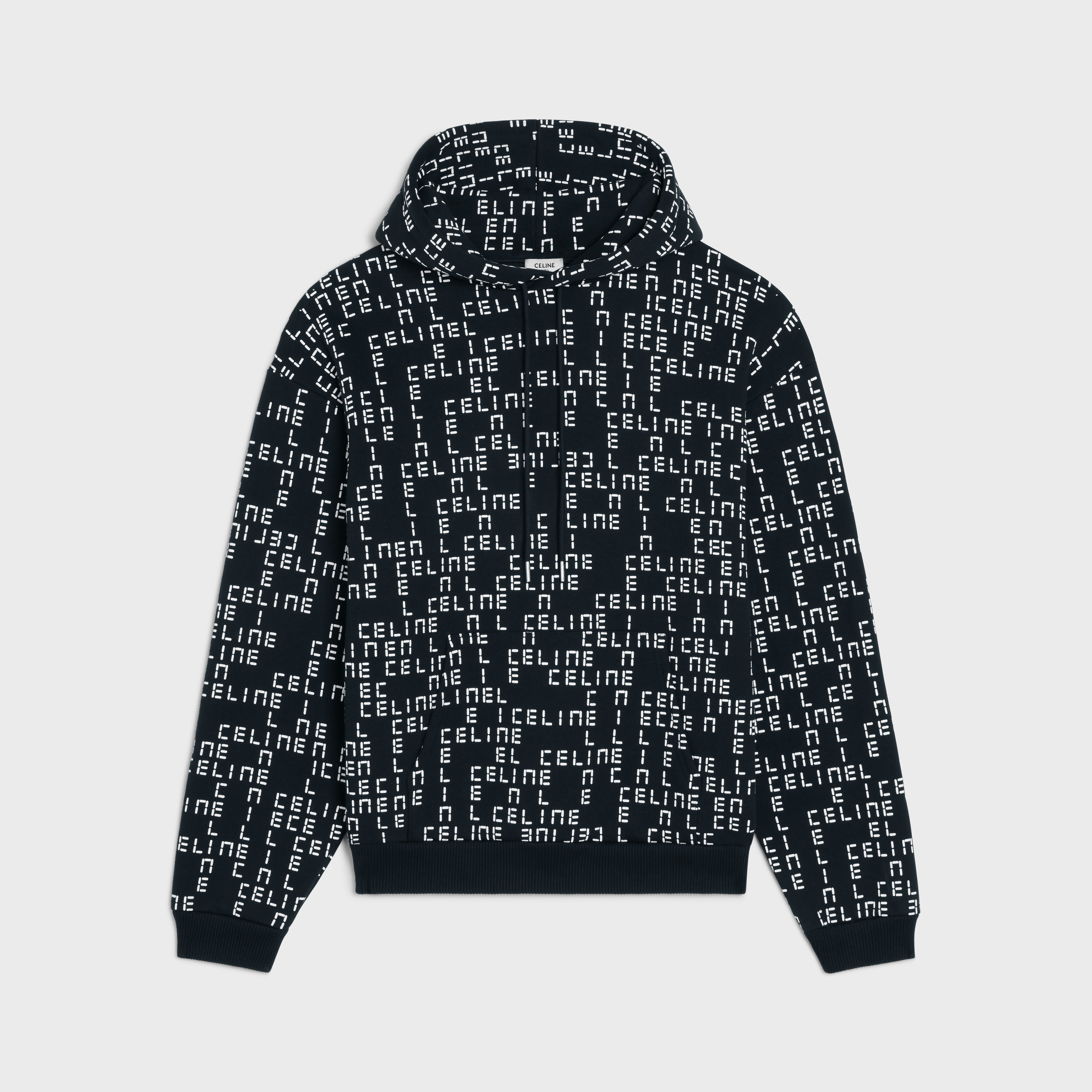 LOOSE CELINE HOODIE IN COTTON FLEECE 