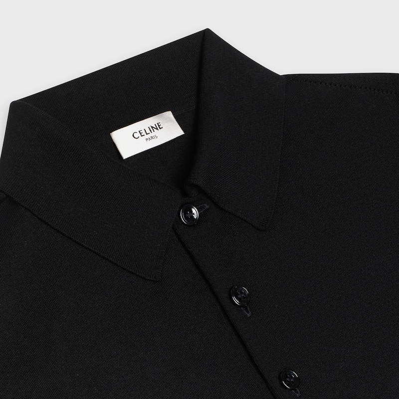 polo de manga curta em lã merino - null | CELINE