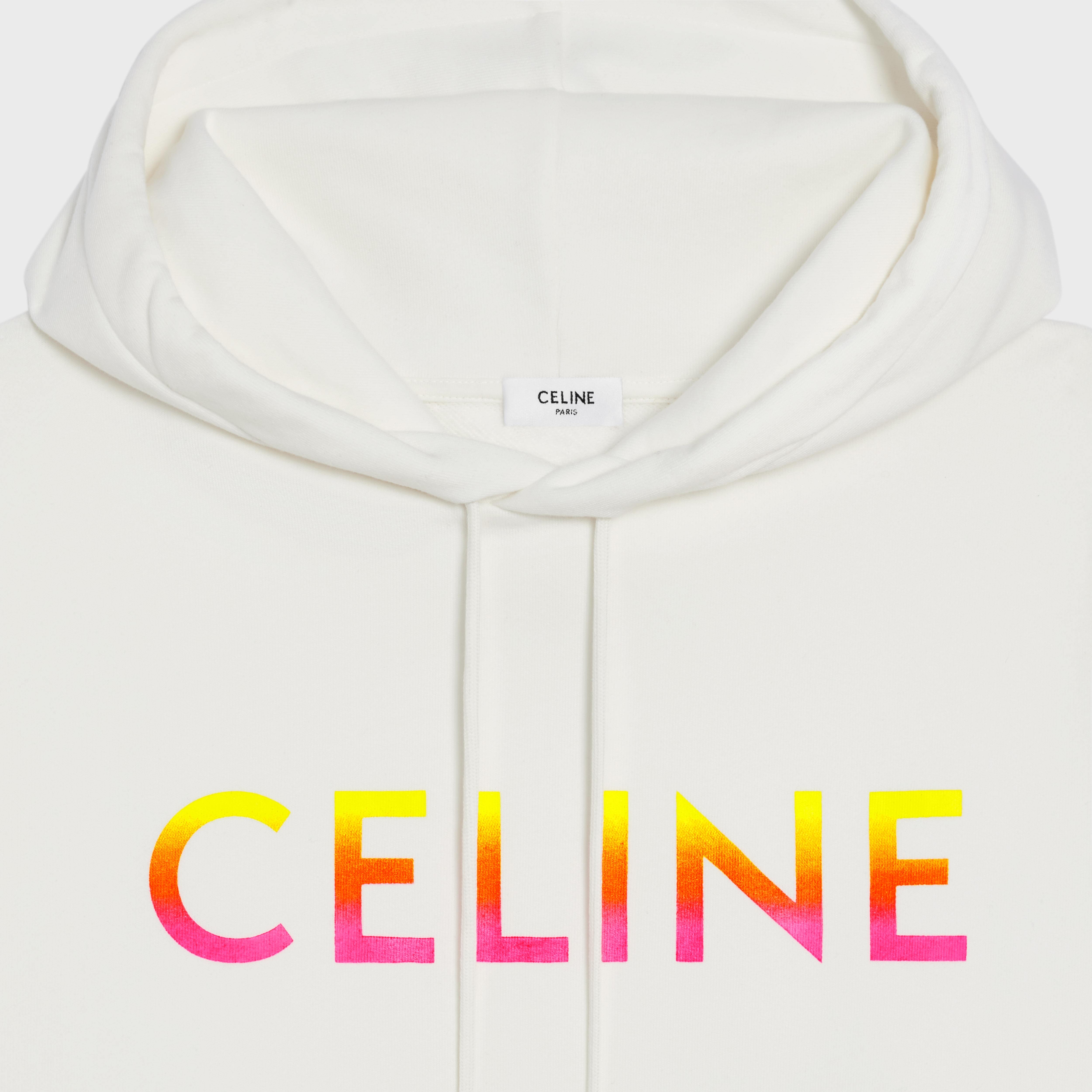 celine hoodie white