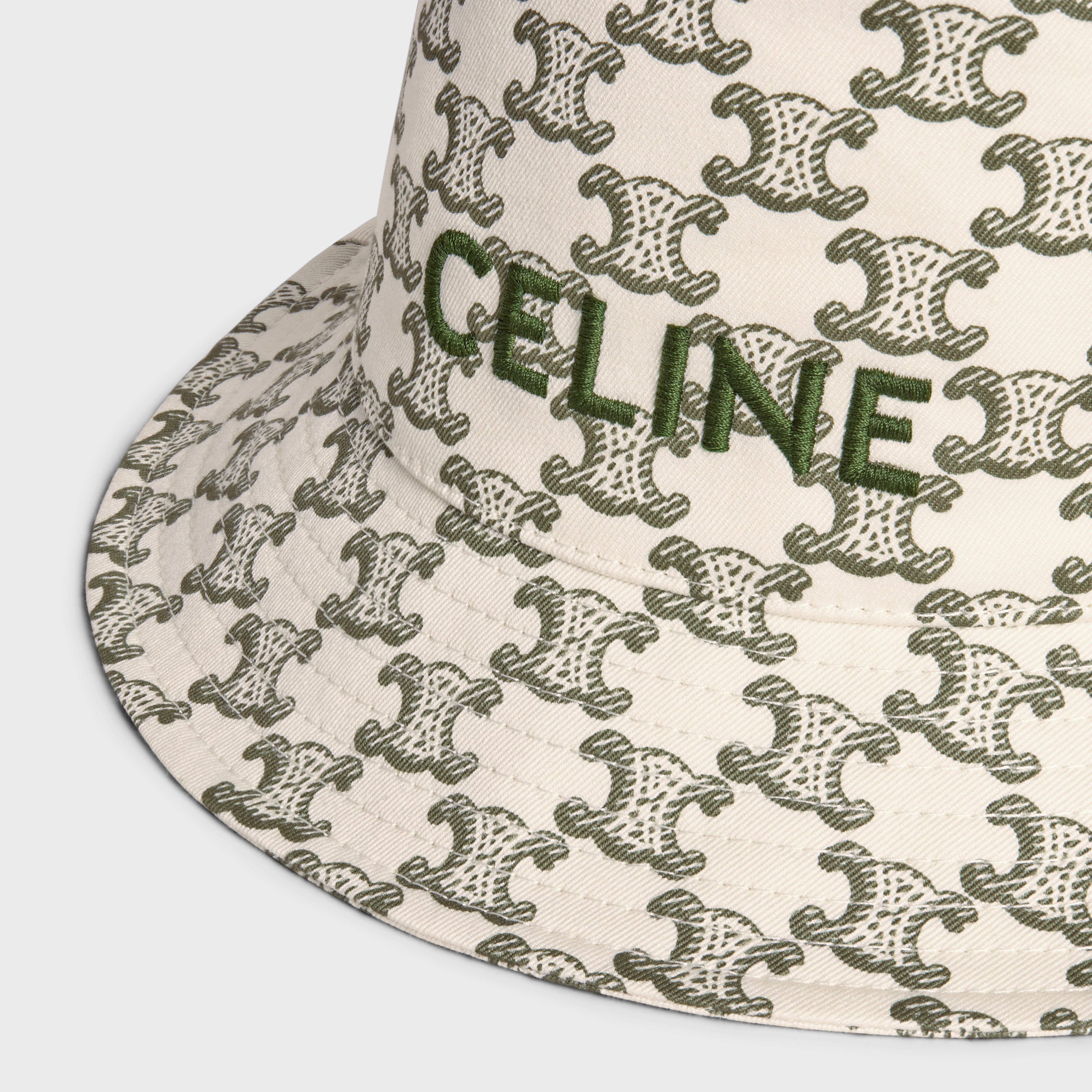 CELINE BUCKET HAT IN COTTON - CREAM 