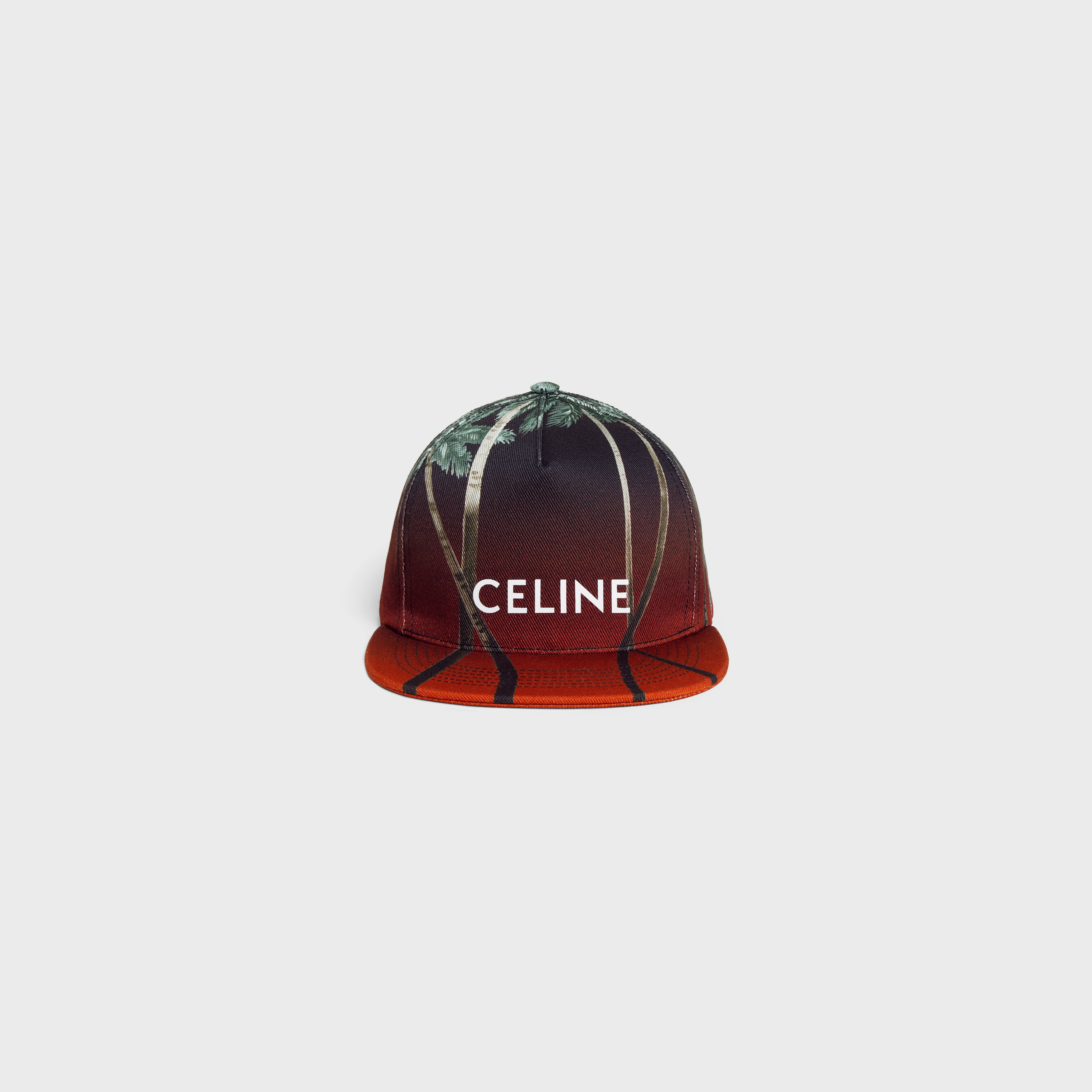 CELINE SNAPBACK CAP IN COTTON - Rouge 