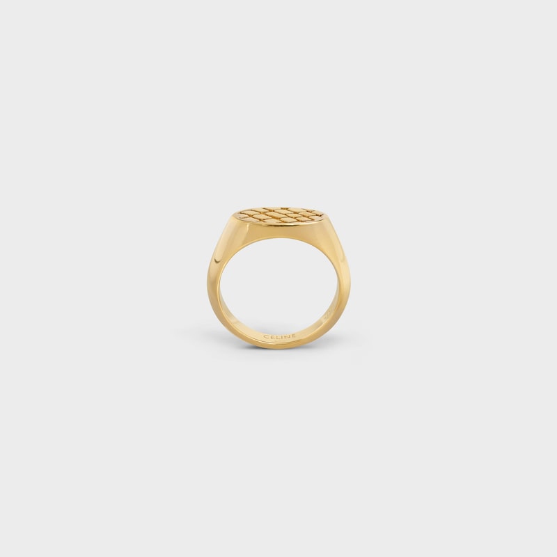 Celine Animals Small Ring in Brass with Vintage Gold finish - null | CELINE