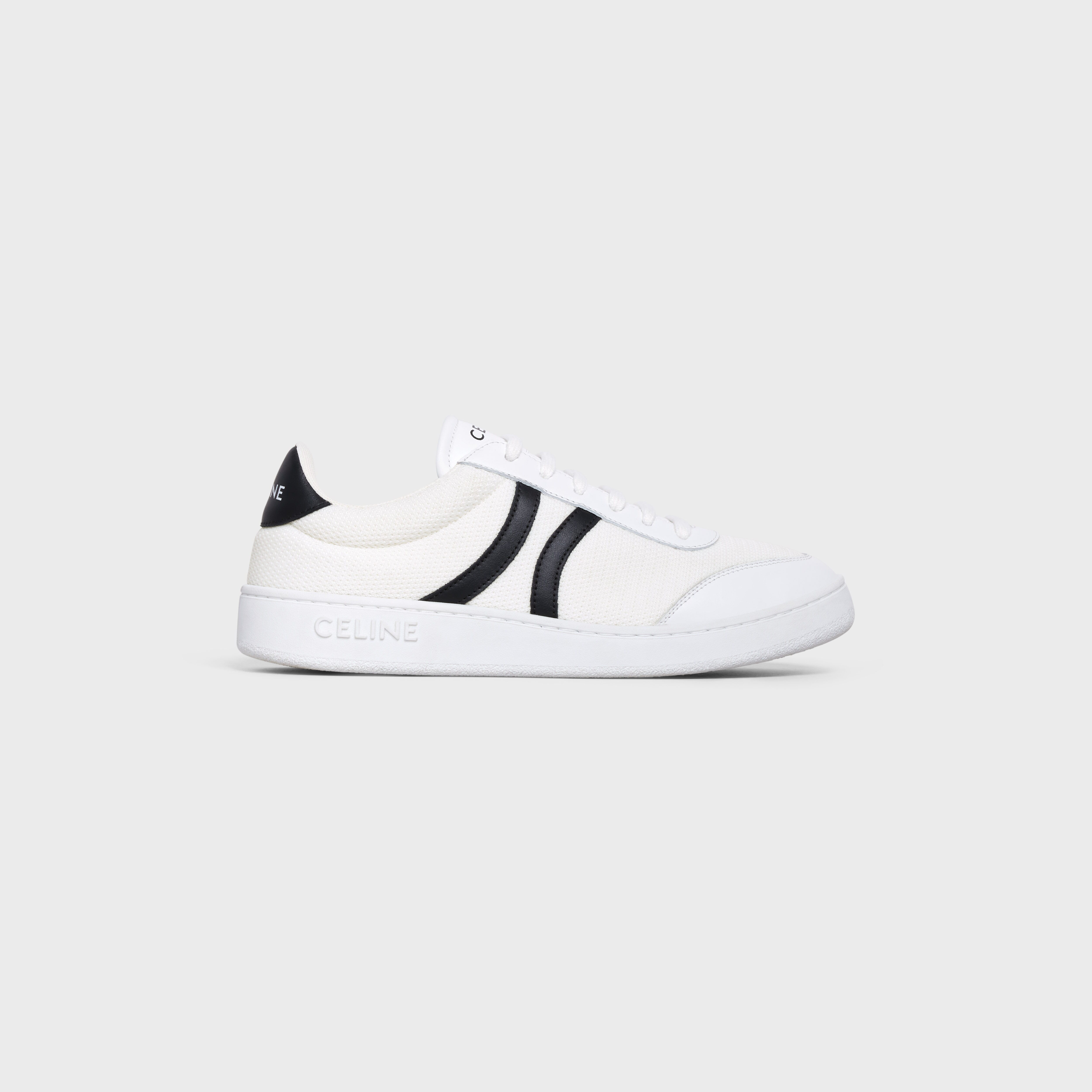RUNNING SOLE SNEAKERS IN WHITE MESH AND CALFSKIN GOLD STAR