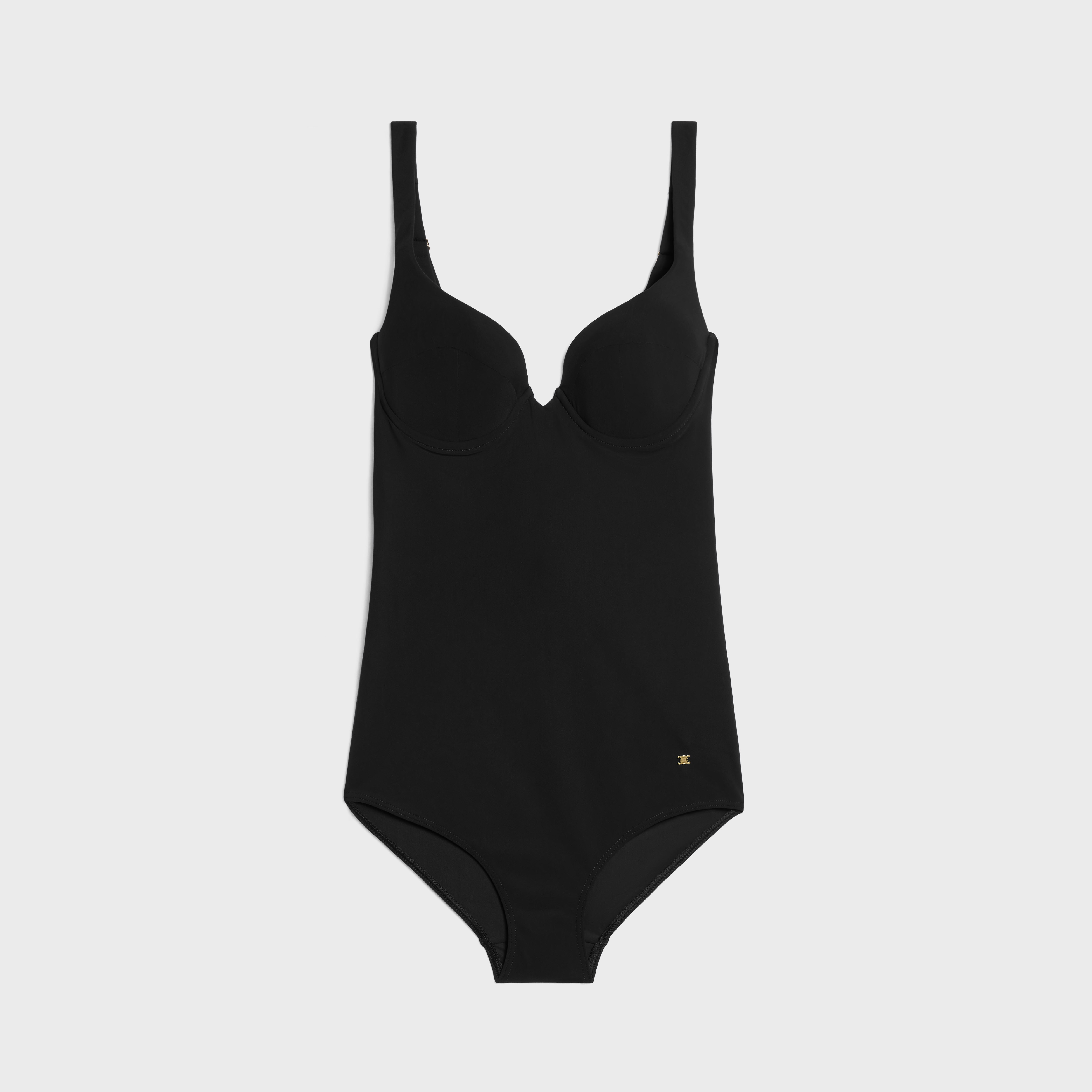 balconette swimsuit IN matte jersey - BLACK | CELINE