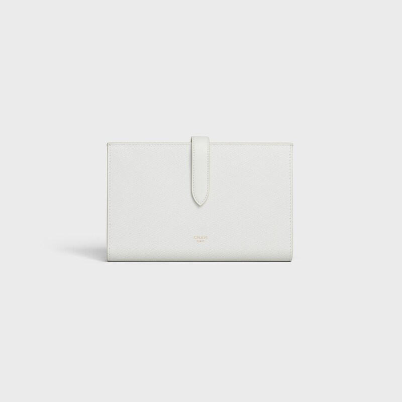 Large strap wallet in Grained calfskin | CELINE