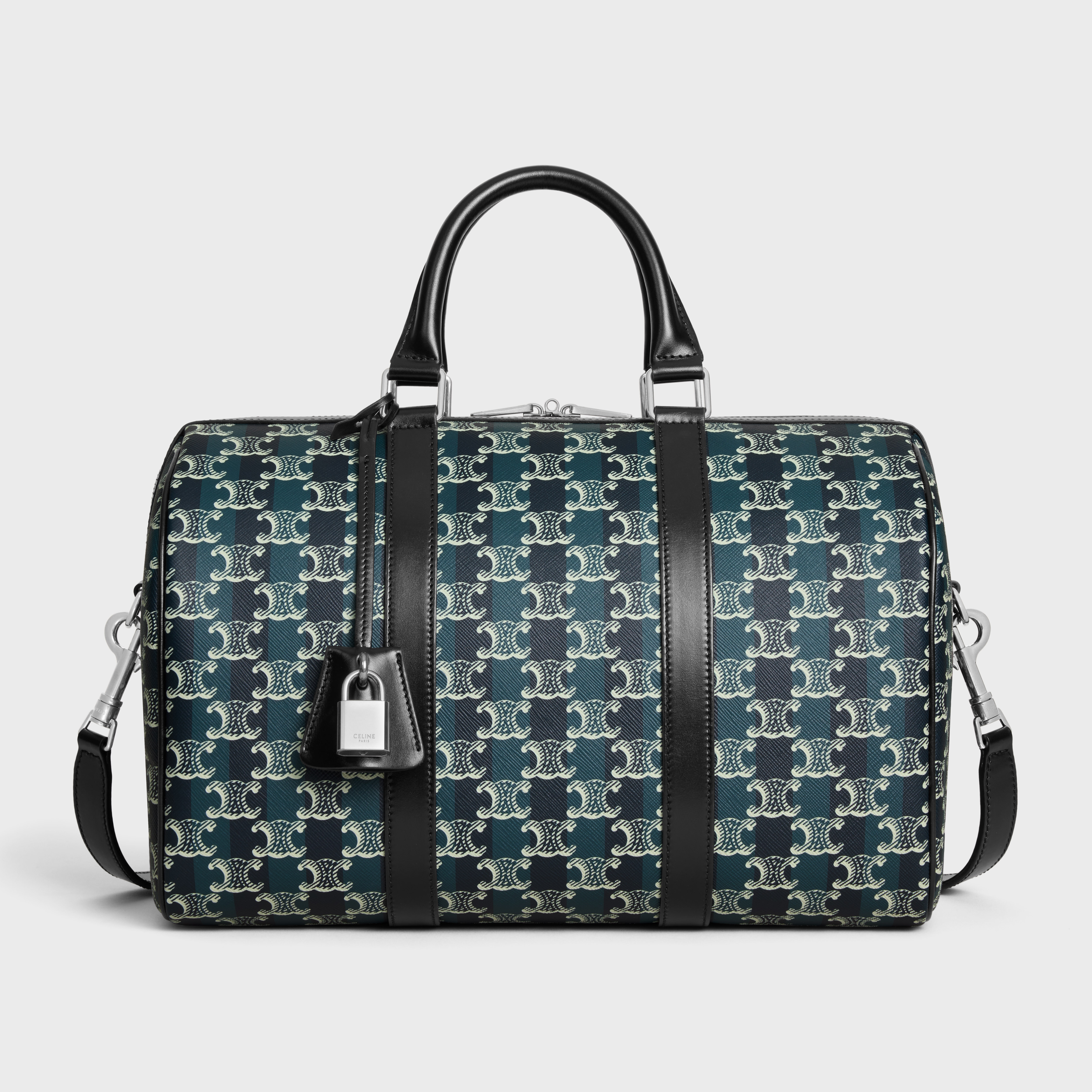 ラージボストン ストライプ / トリオンフキャンバス＆カーフスキン