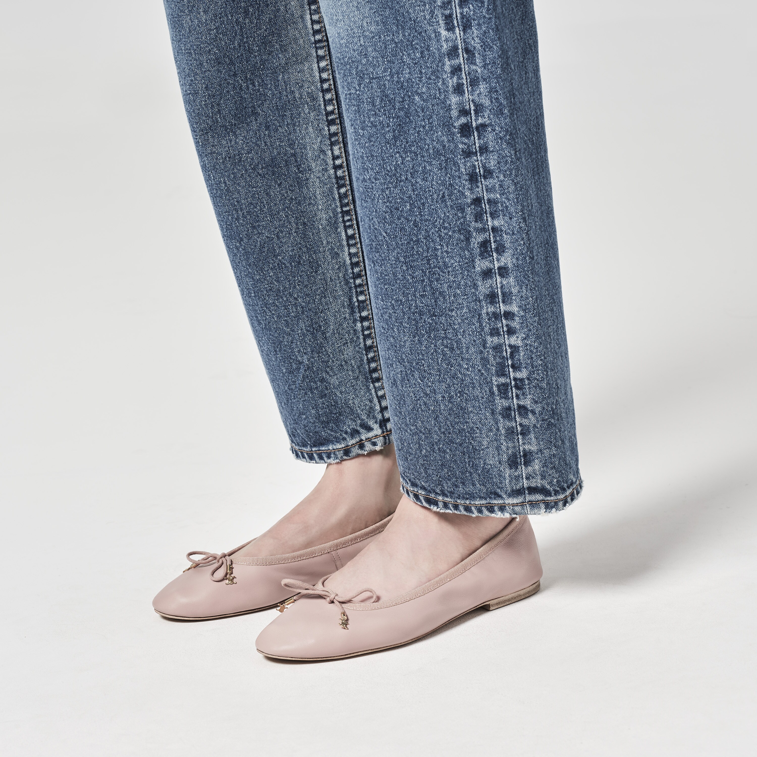 Ballerine avec Charms Les Ballerines Celine Agneau - Cappuccino | CELINE