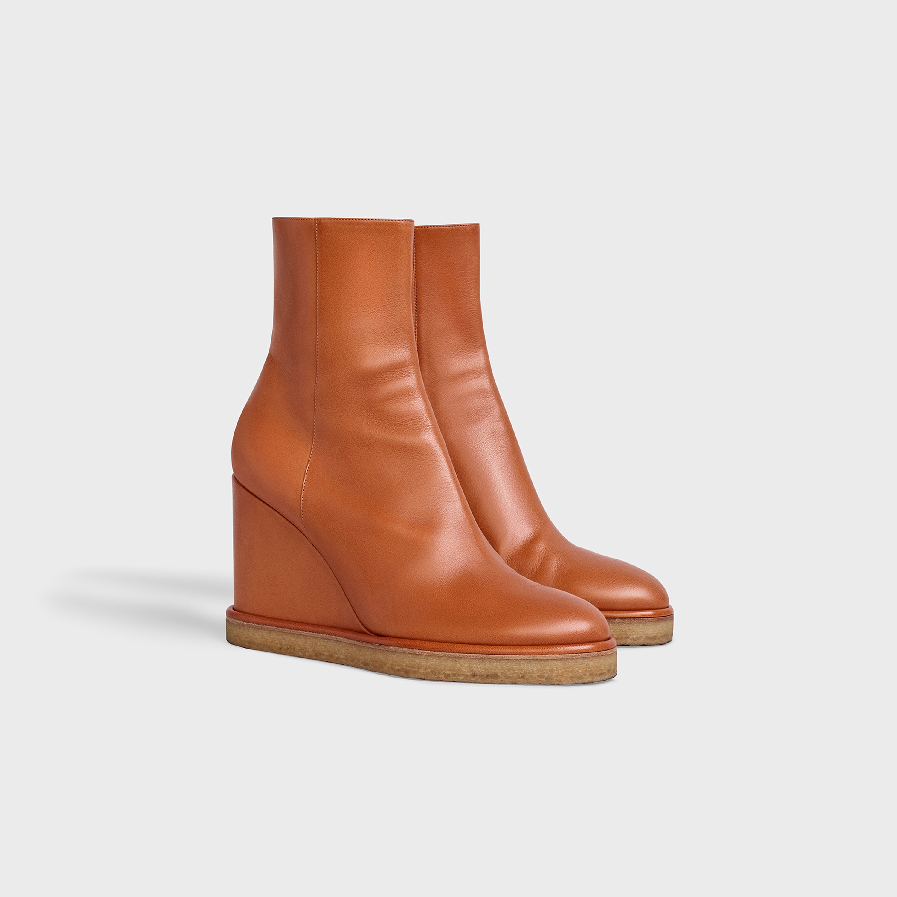 Manon Wedge Ankle Boot in Calfskin