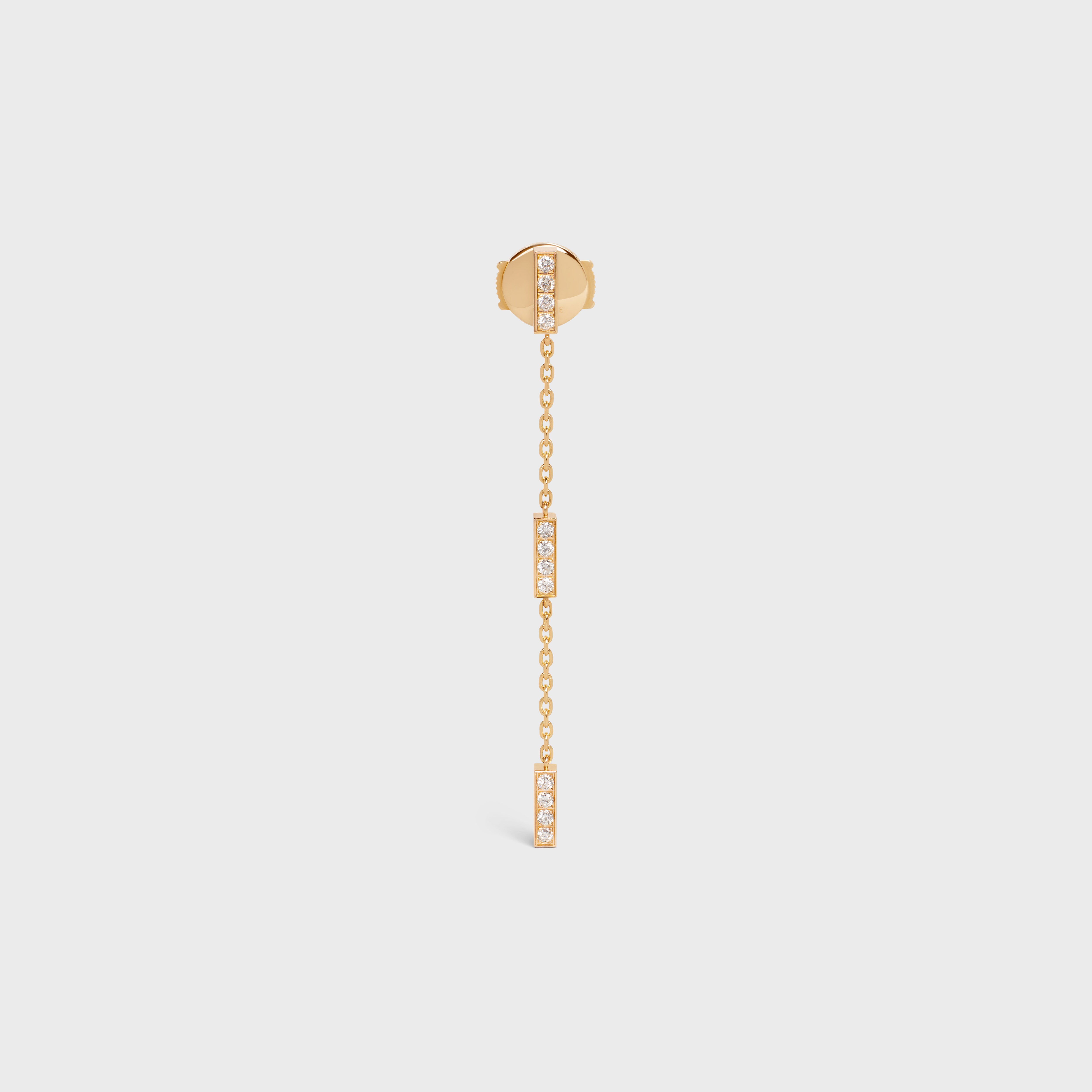 Celine Grands Volumes DIAMANTÉ Gold Crystal Drop Earrings - Luxe Time