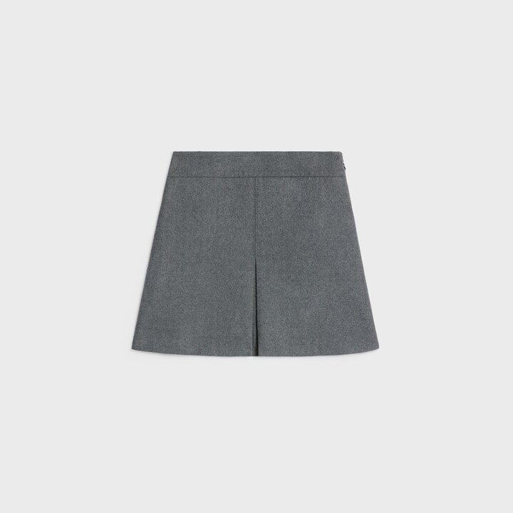 Celine Mesh Pull-On Skirt (Medium Taupe) main image 1