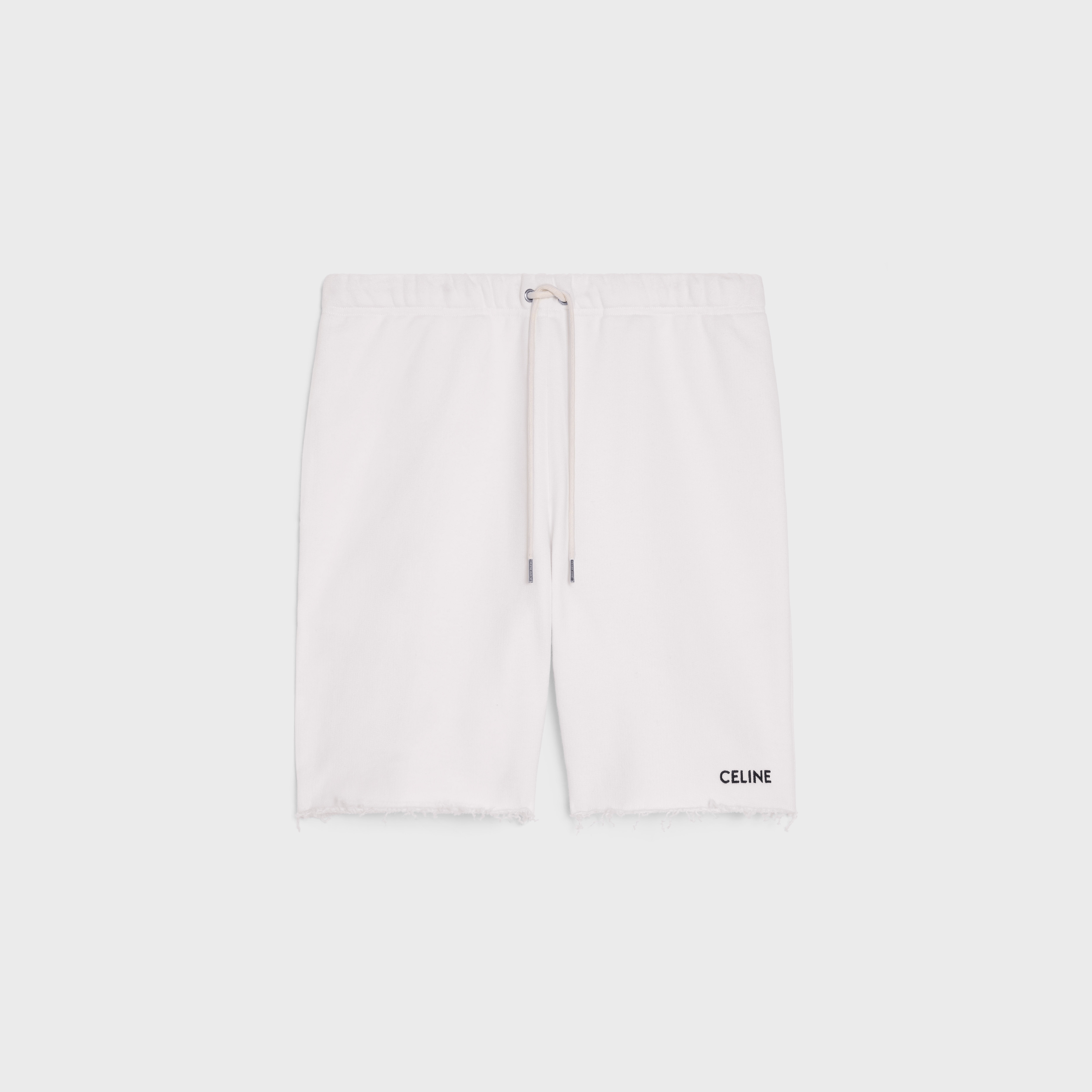 CELINE EMBROIDERED SHORTS IN COTTON 