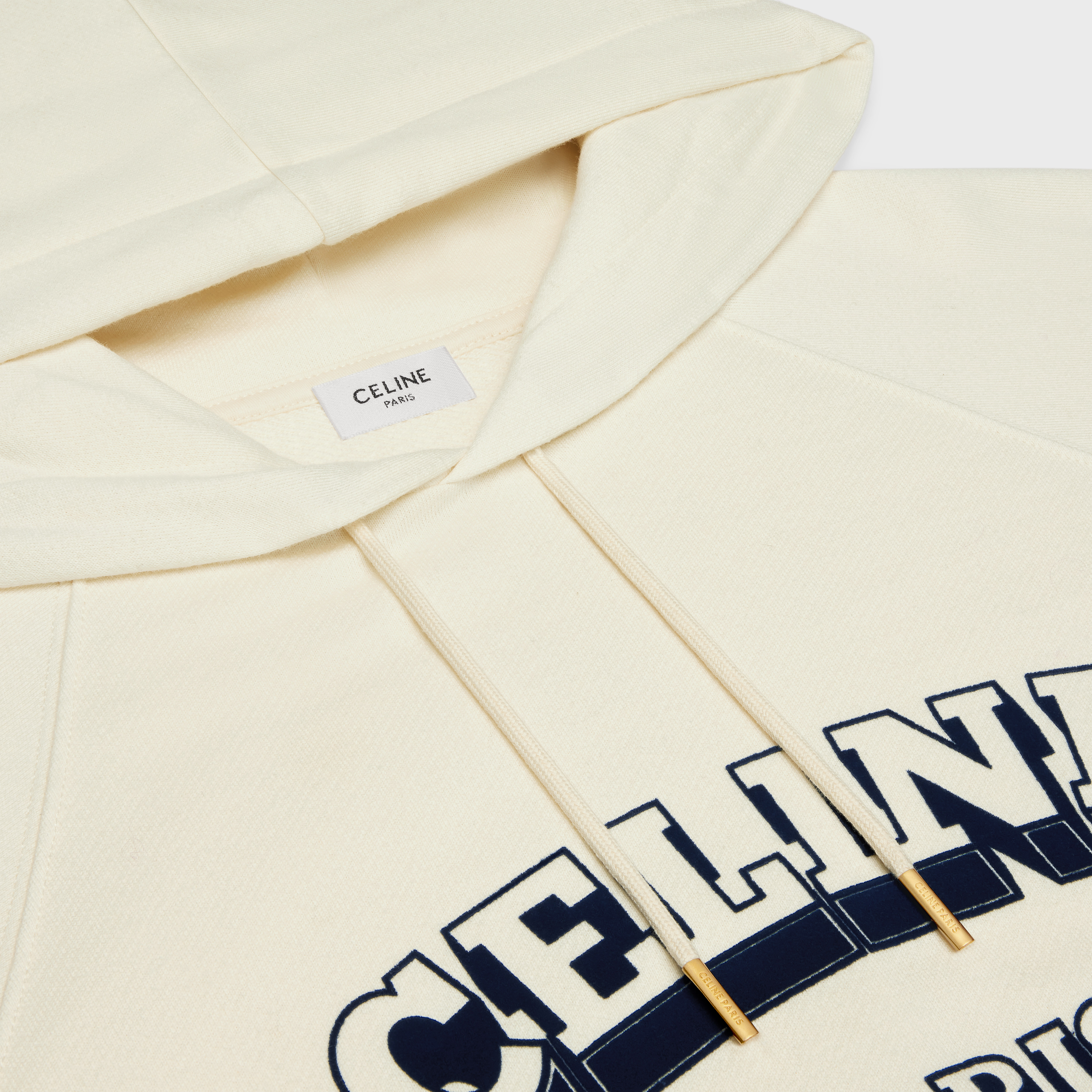 beige celine hoodie