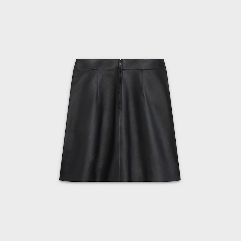 mini skirt signature in SOFT LAMBSKIN - null | CELINE