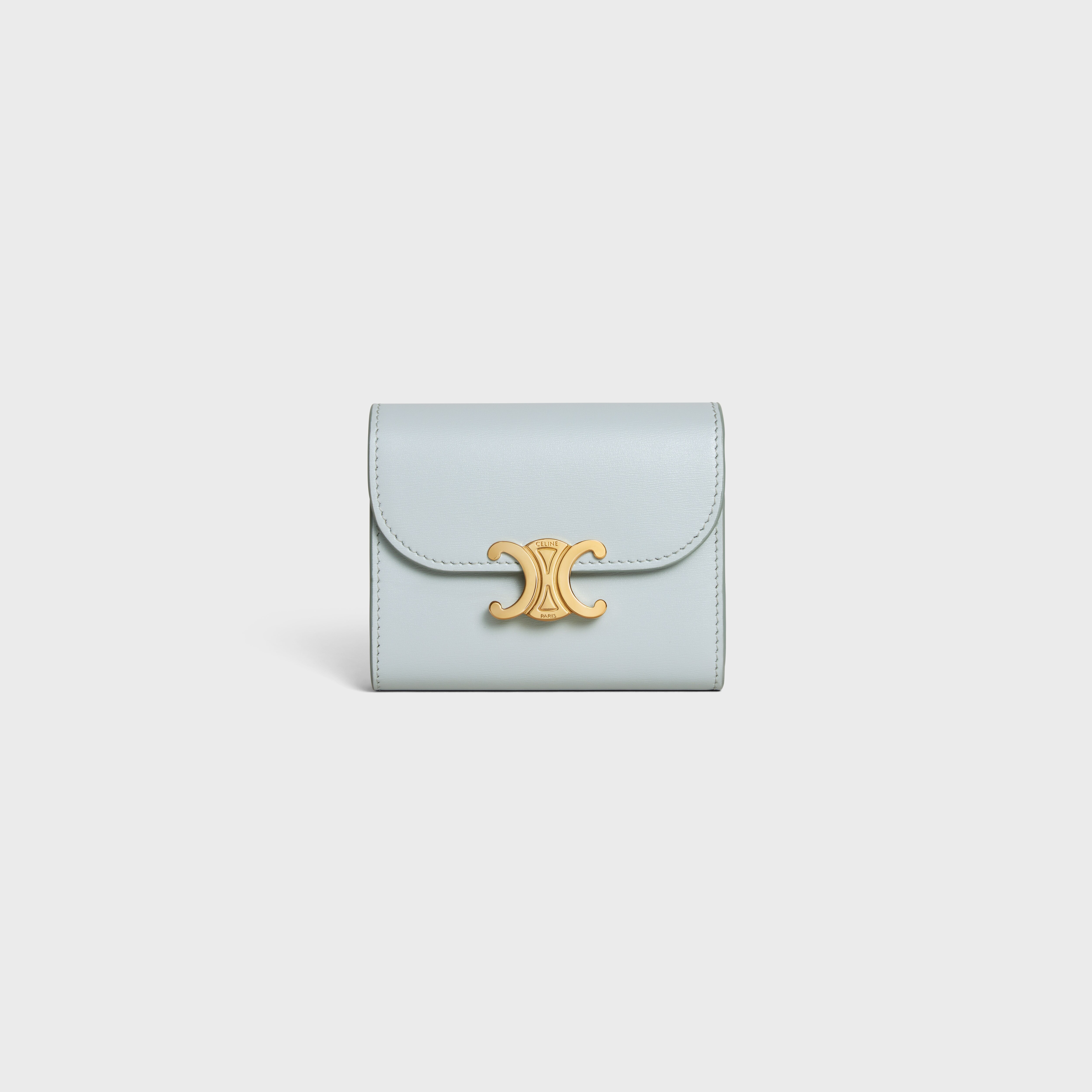 Leather wallet Celine Grey in Leather - 33285435