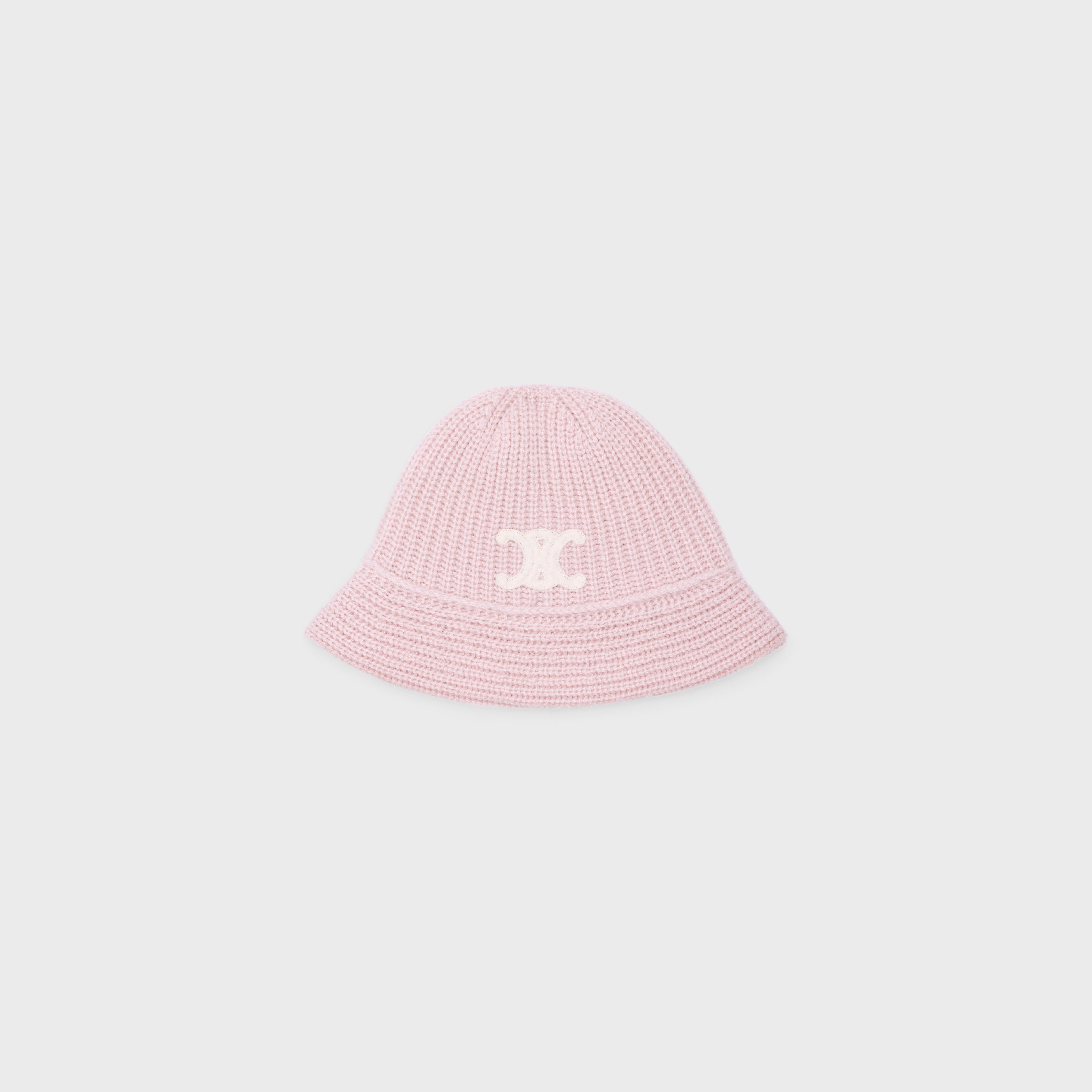 CAPPELLO A SECCHIELLO IN CASHMERE SENZA CUCITURE - Rosa Chiaro | CELINE