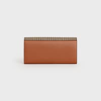 Cartera grande con solapa de tweed y piel de becerro - Tostado - 390 RUE SAINT-HONORE - 2 | CELINE