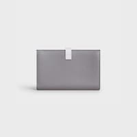 Cartera grande con correa de piel de becerro con textura granulada bicolor - Guijarro/rosa pálido - 390 RUE SAINT-HONORE - 2 | CELINE