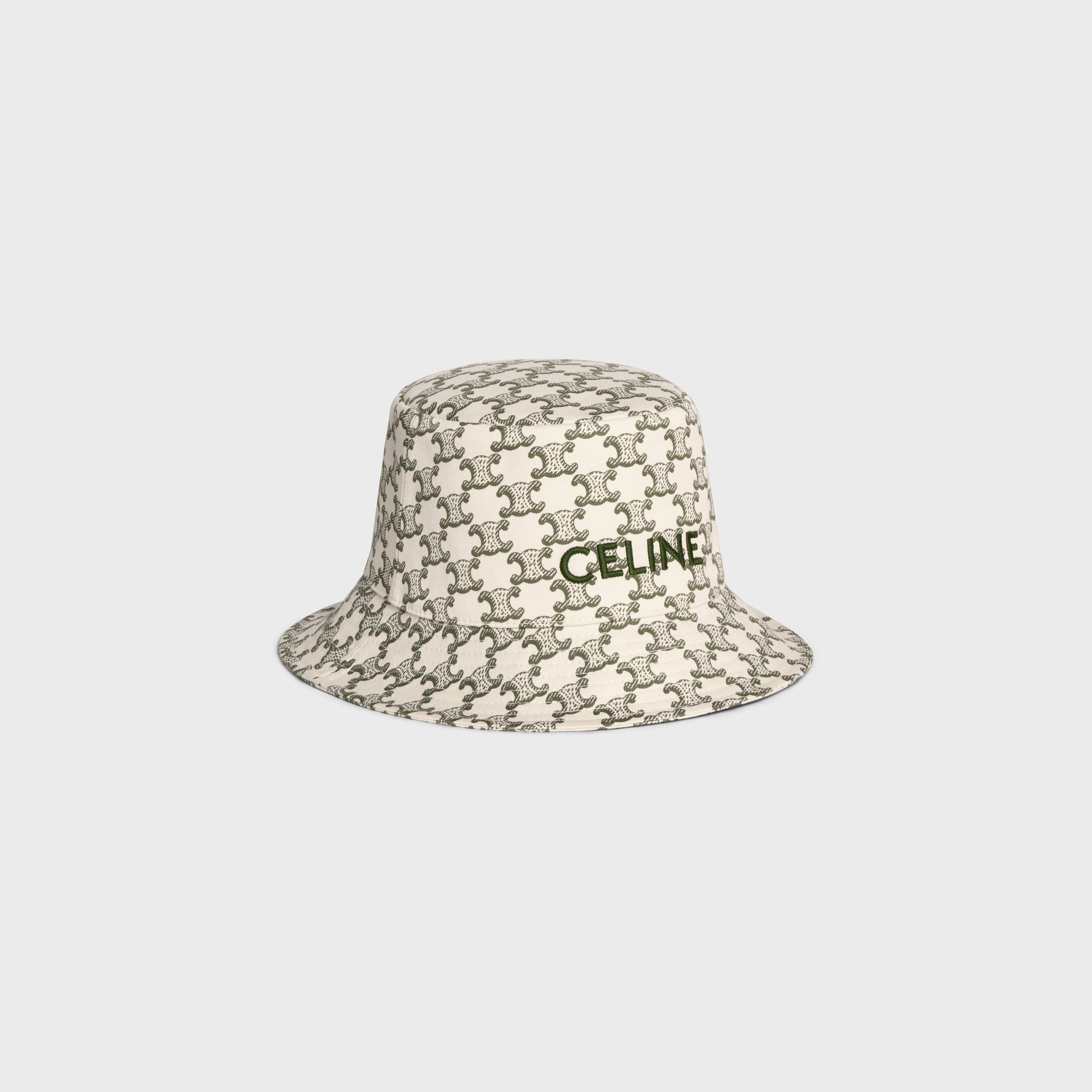 CELINE BUCKET HAT IN COTTON - CREAM 