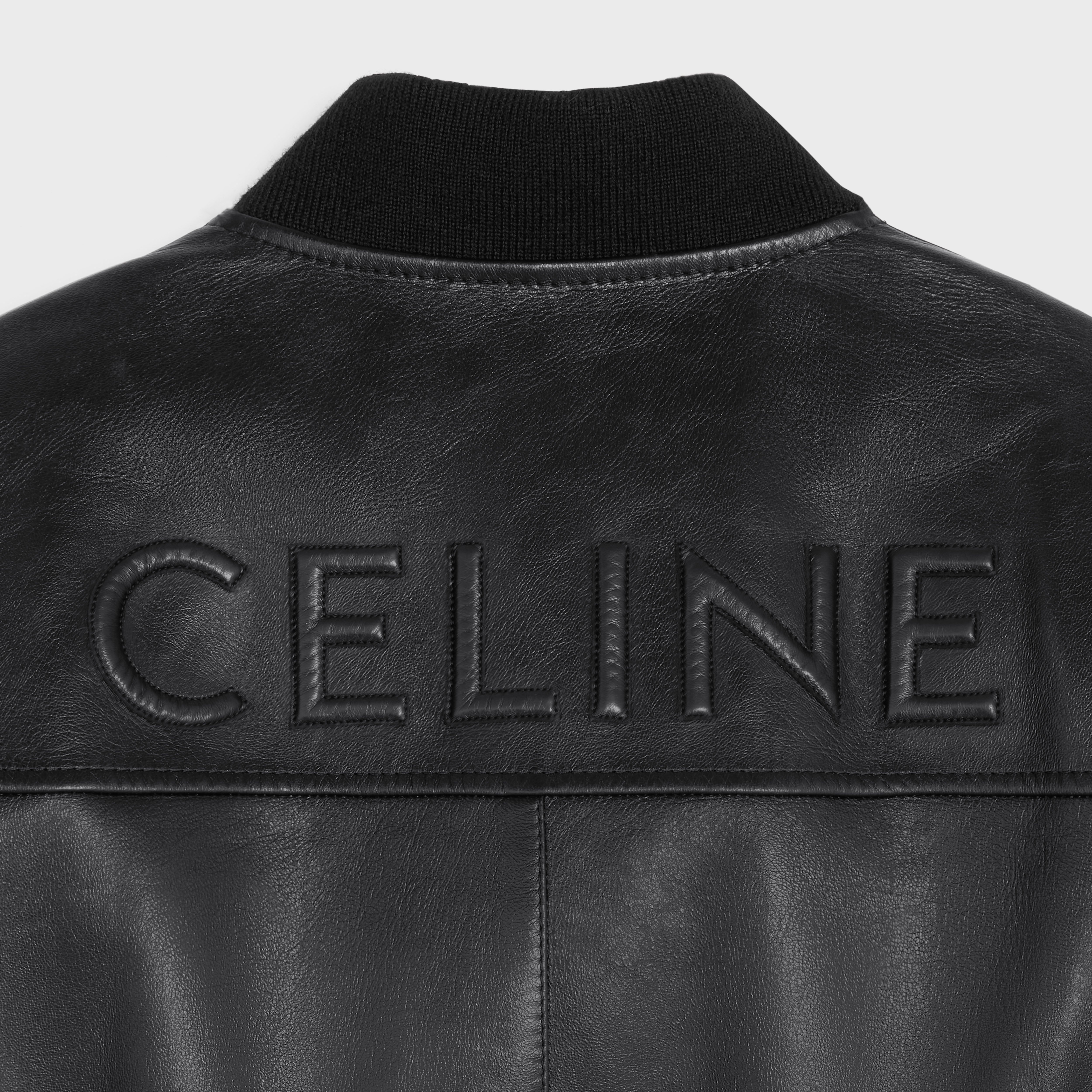 Blouson 90' Cuir SYDNEY Noir Homme