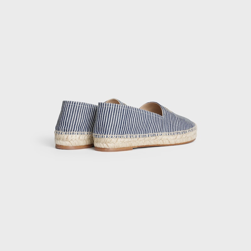 Taillat Flat Espadrille in Stripe Canvas | CELINE