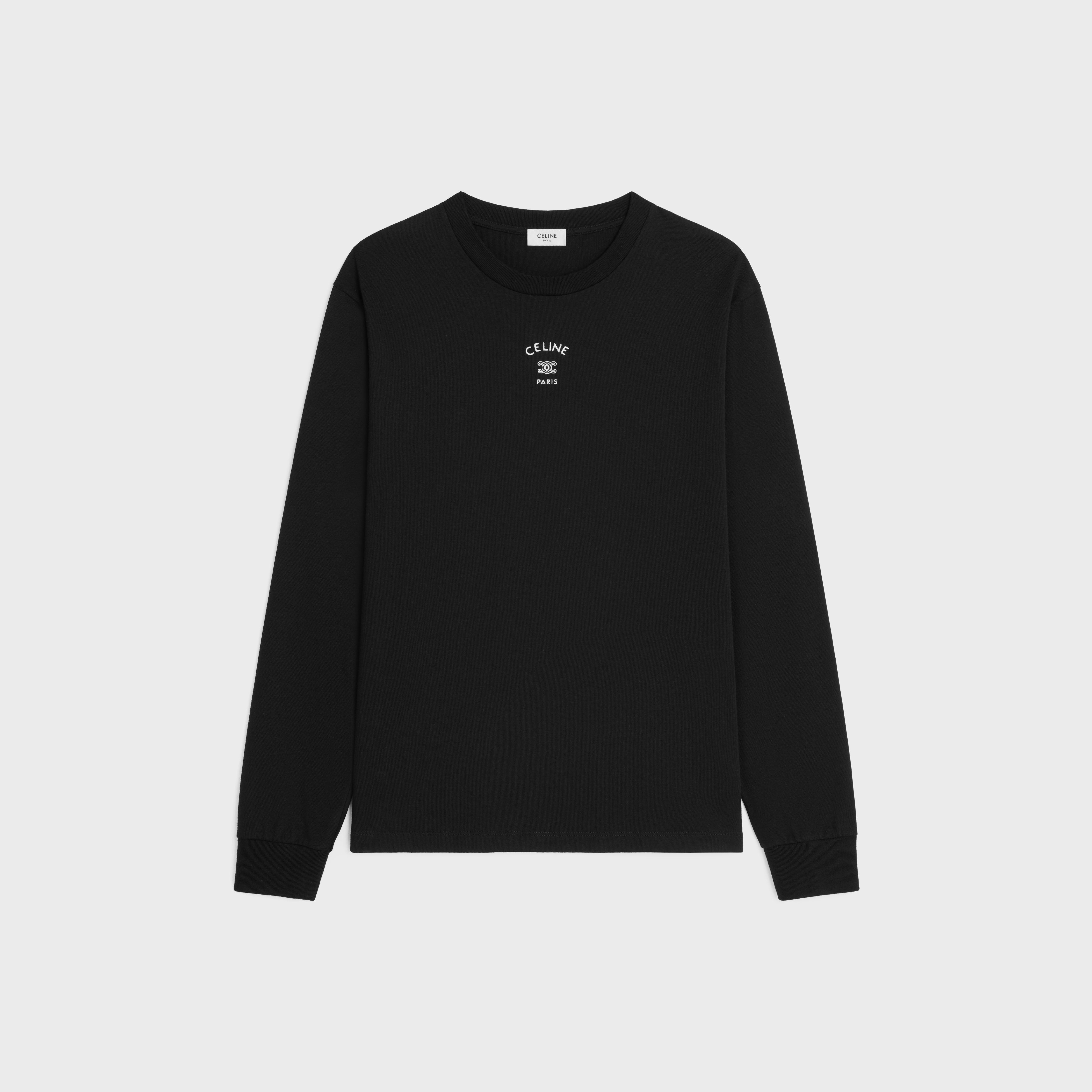 CELINE ブラック Tシャツ XL CELINE LOOSE T-SHIRT IN COTTON JERSEY 