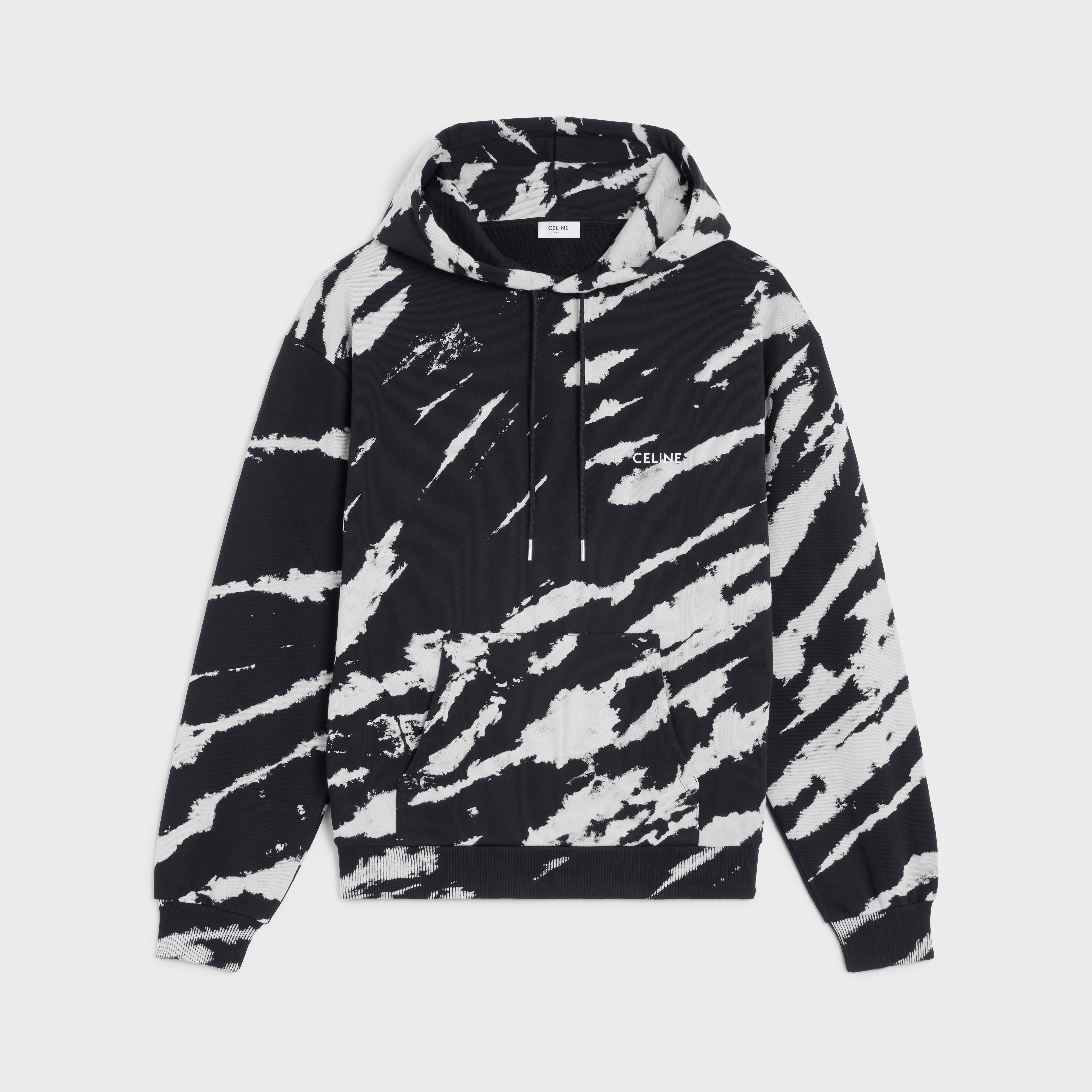 hoodie black white