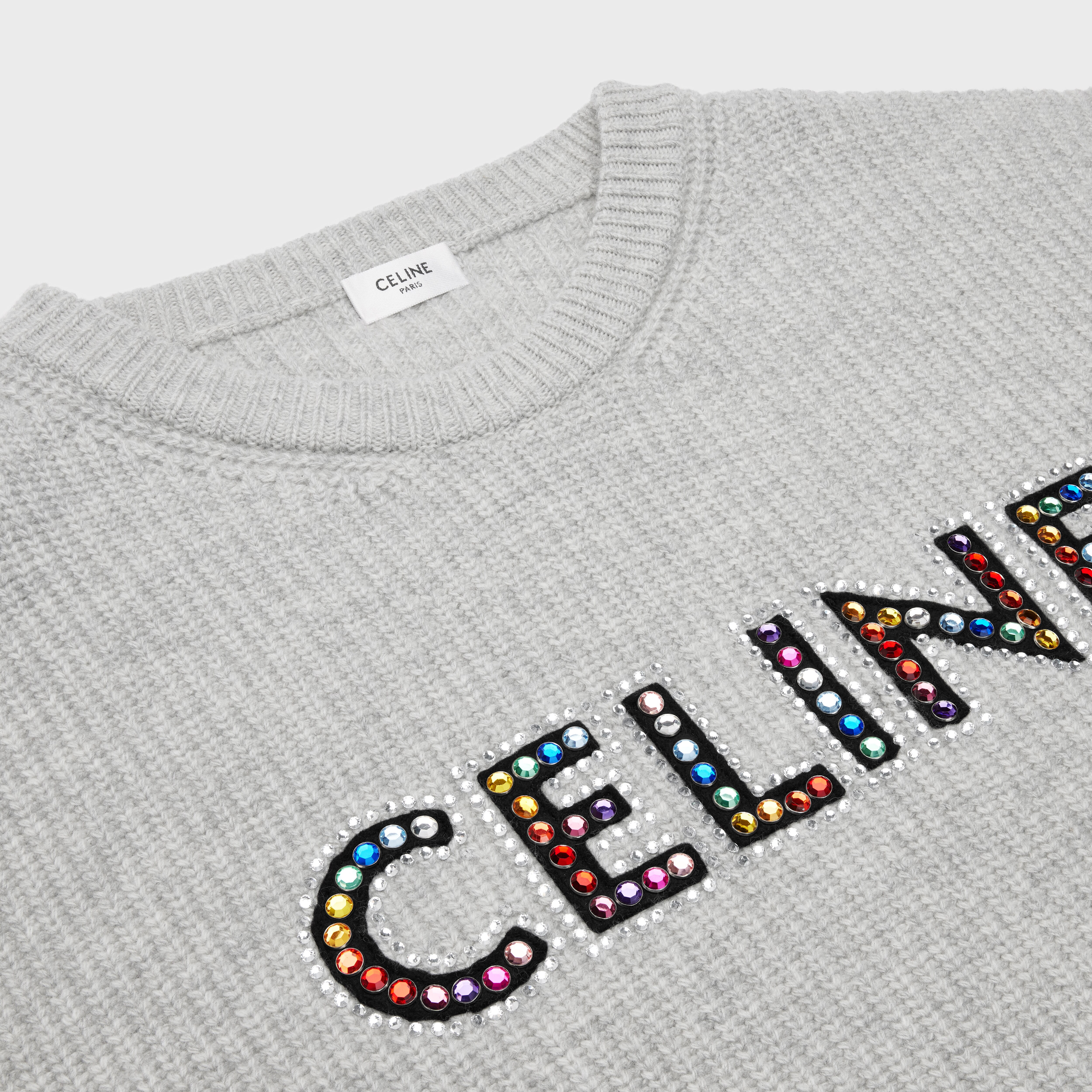 CELINE Embroidery Over Size Sweater