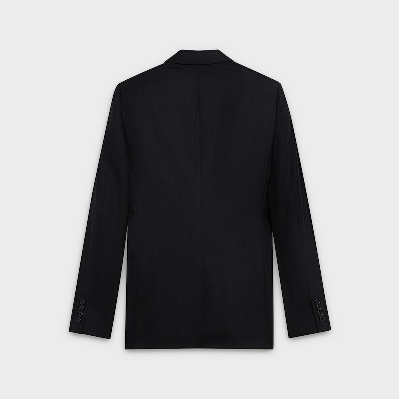 Classic suit in diagonal flannel - null | CELINE