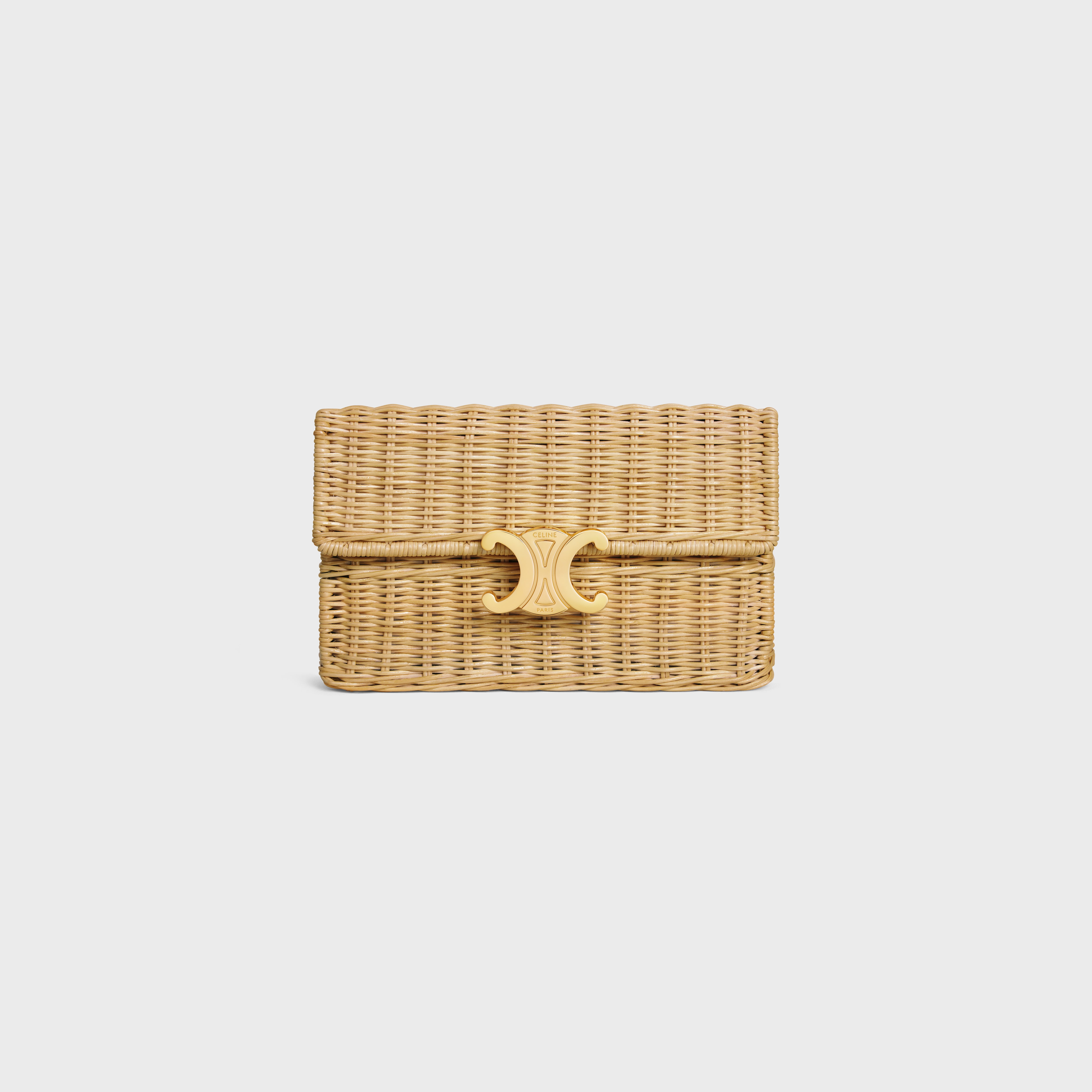 SAC BOX TRIOMPHE OSIER ET VEAU - Naturel / Tan | CELINE