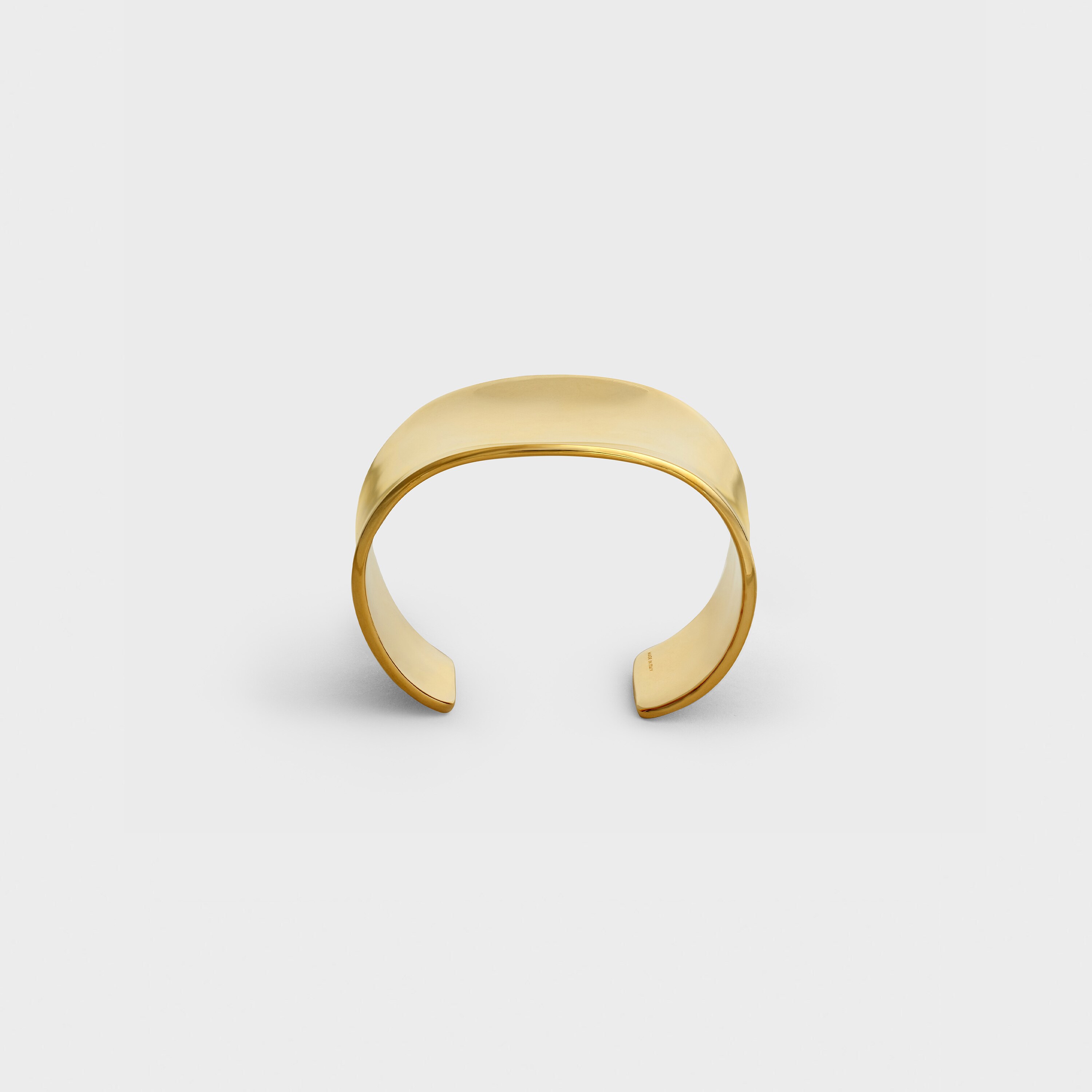 Bracelete Curvo Simple Forms em Latão com Acabamento Dourado - null ...