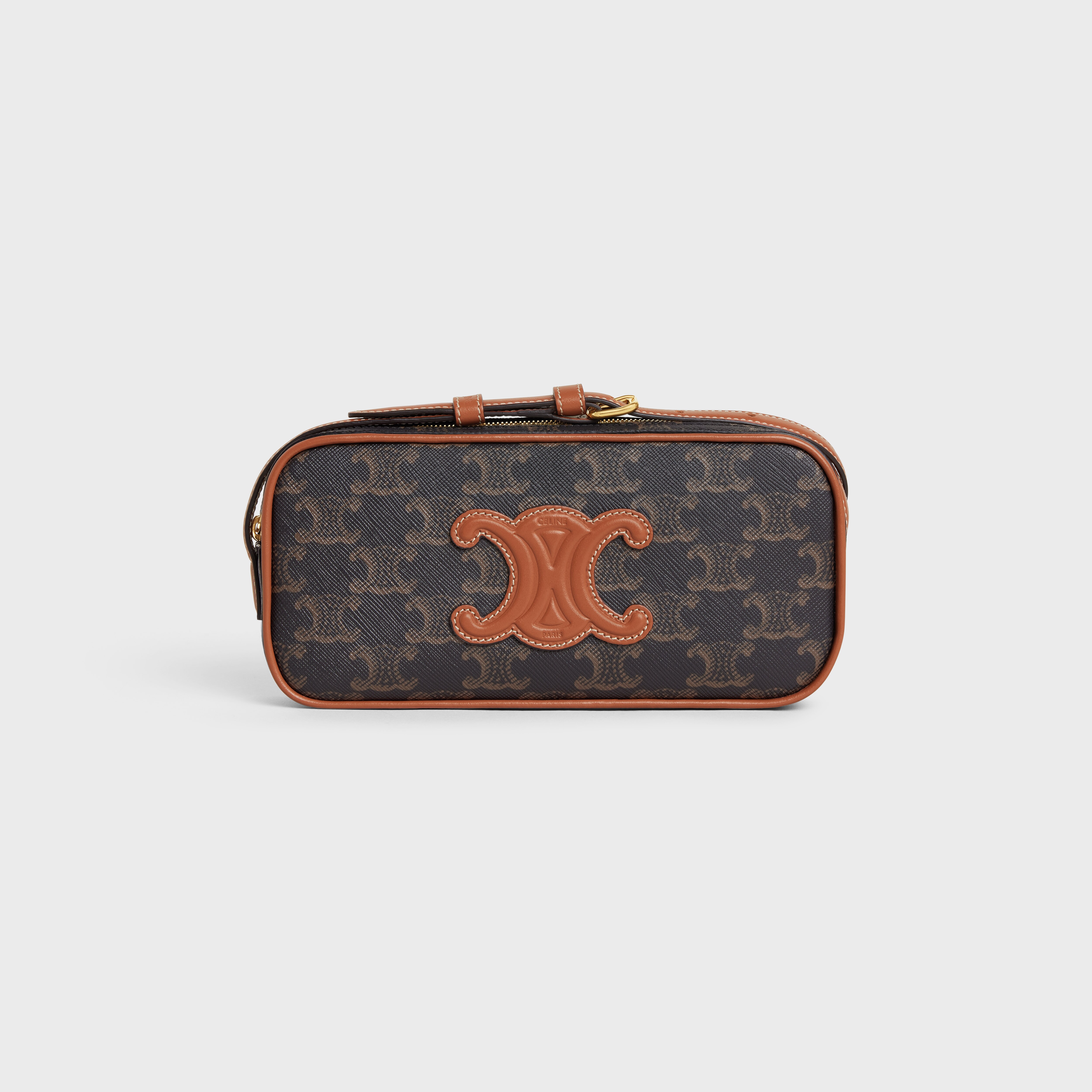 Le Monogramme small camera bag in canvas and smooth leather