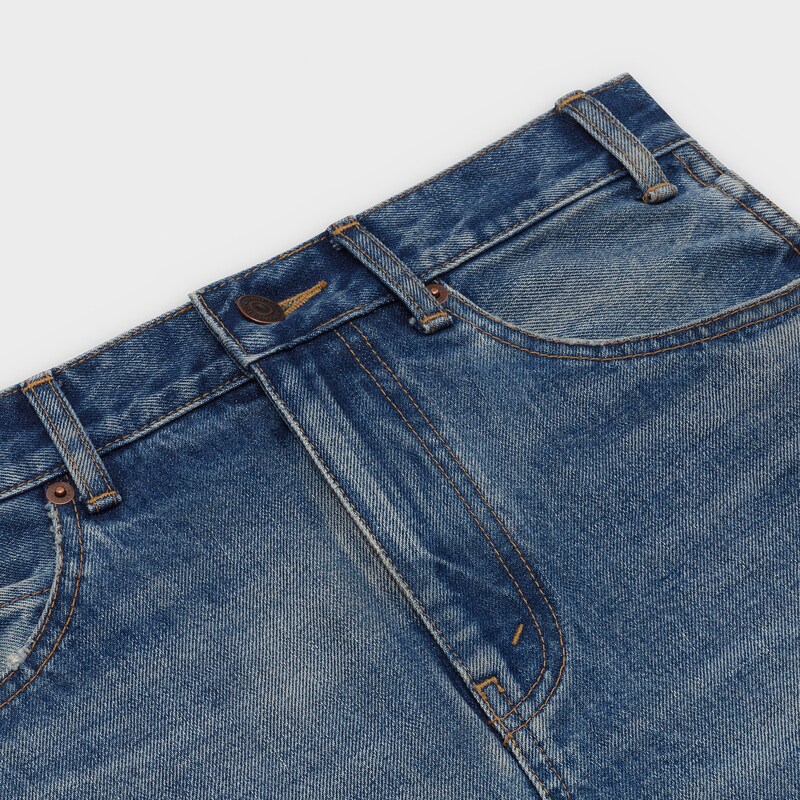 jupe longue denim classic stone | CELINE
