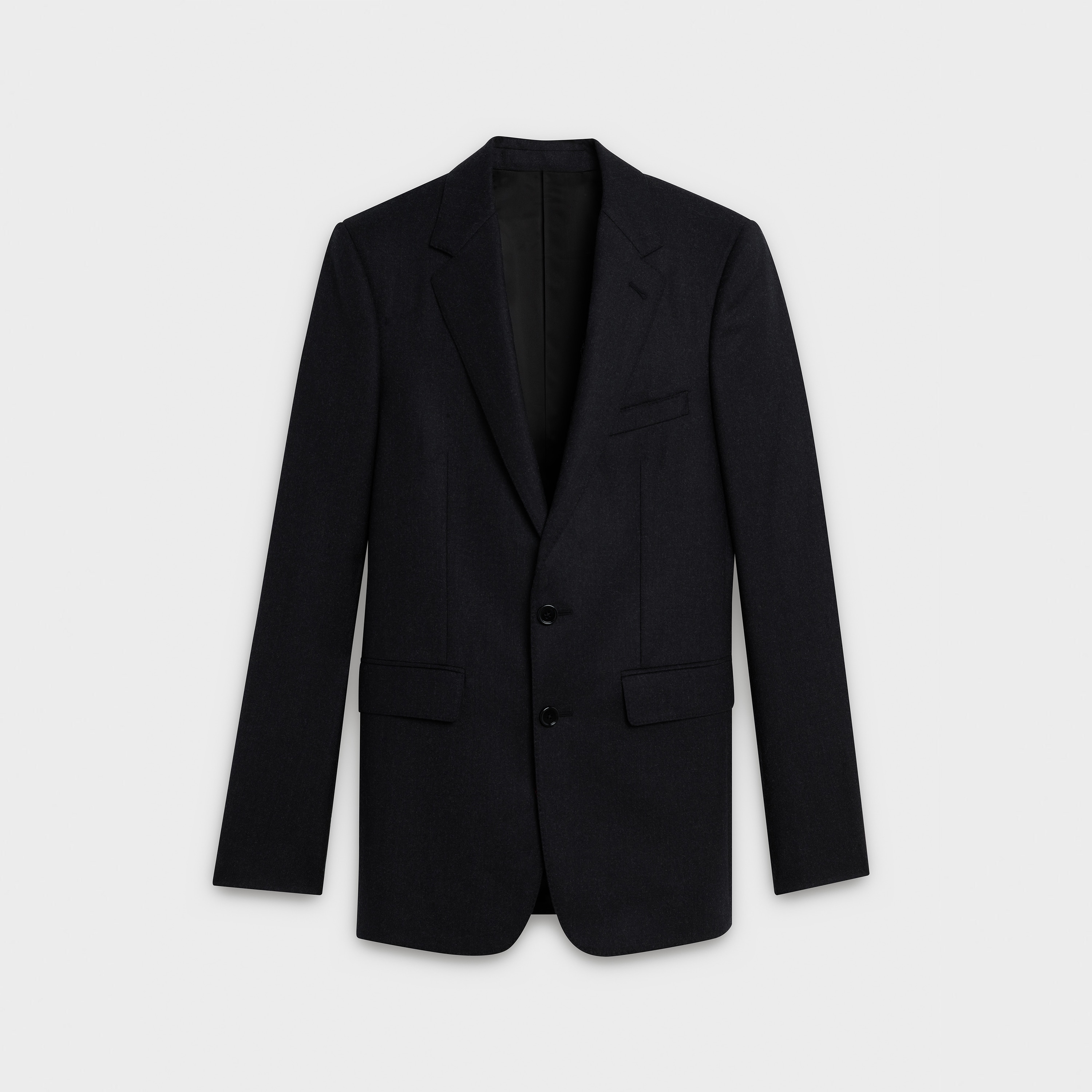 Classic suit in diagonal flannel - null | CELINE