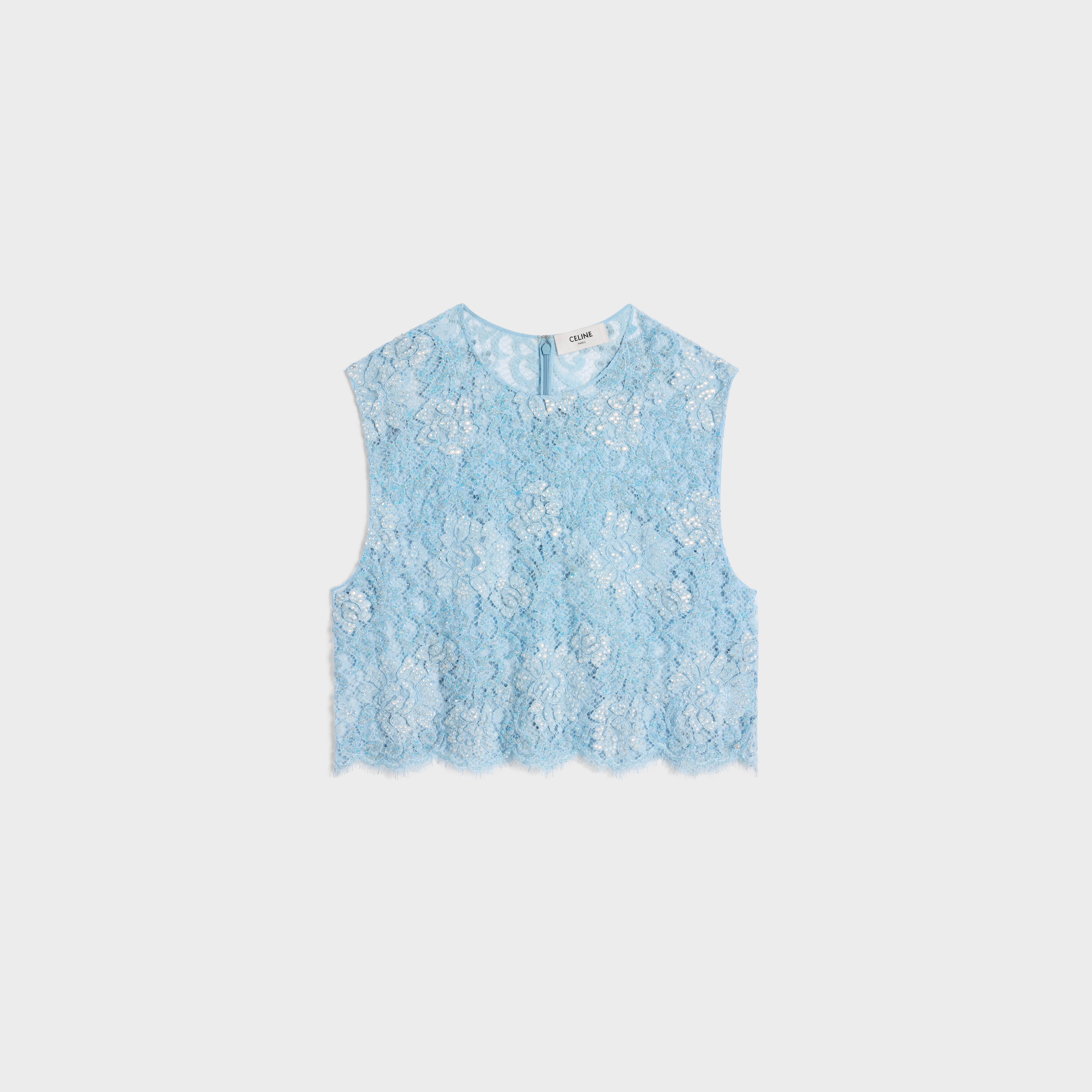 CELINE - Embroidered Organic Cotton Top