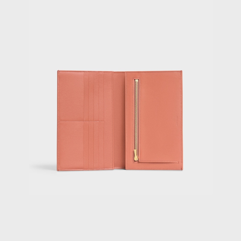 Large strap wallet in Grained calfskin | CELINE