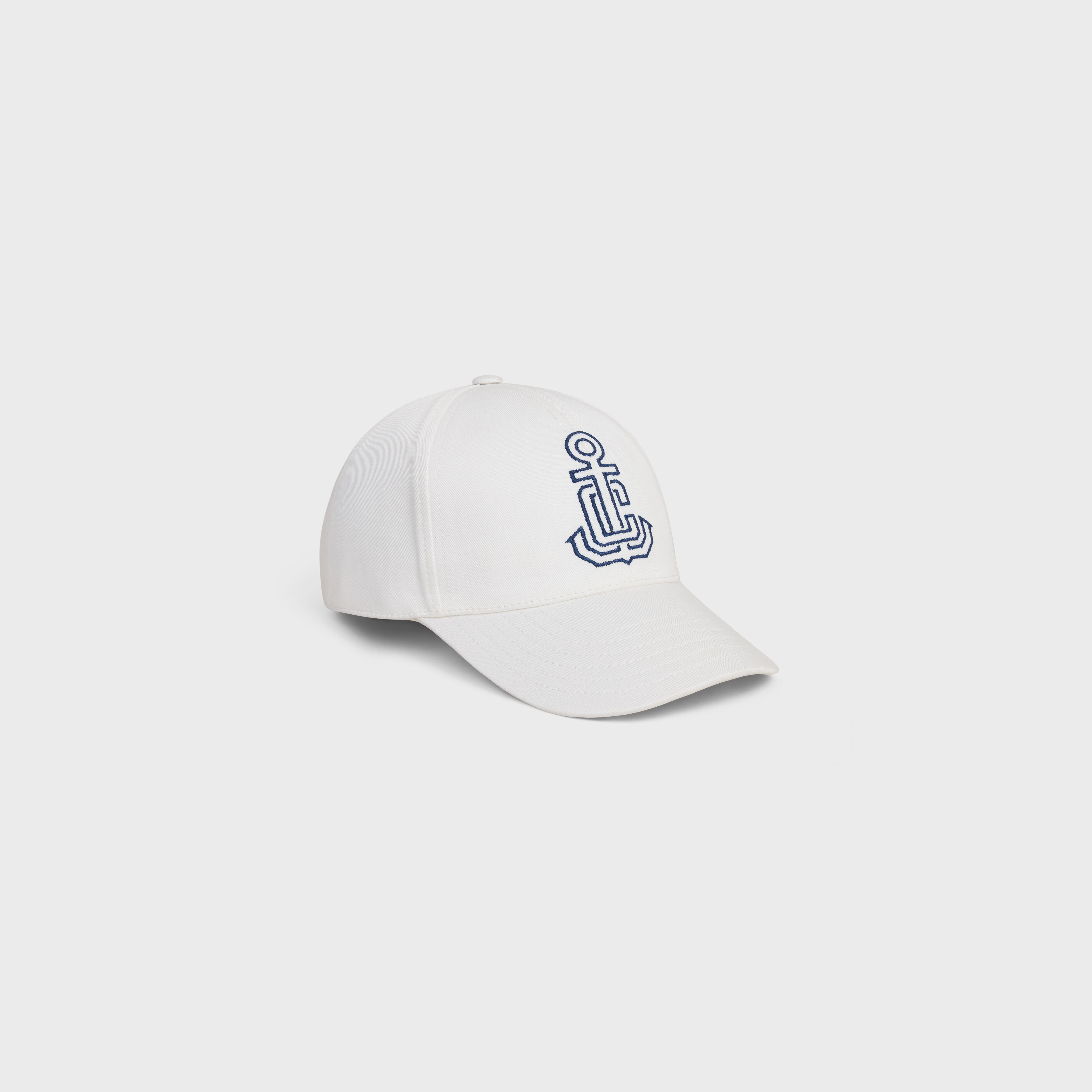 anchor baseball cap in washed cotton - OFF WHITE -  - 2 | CELINE