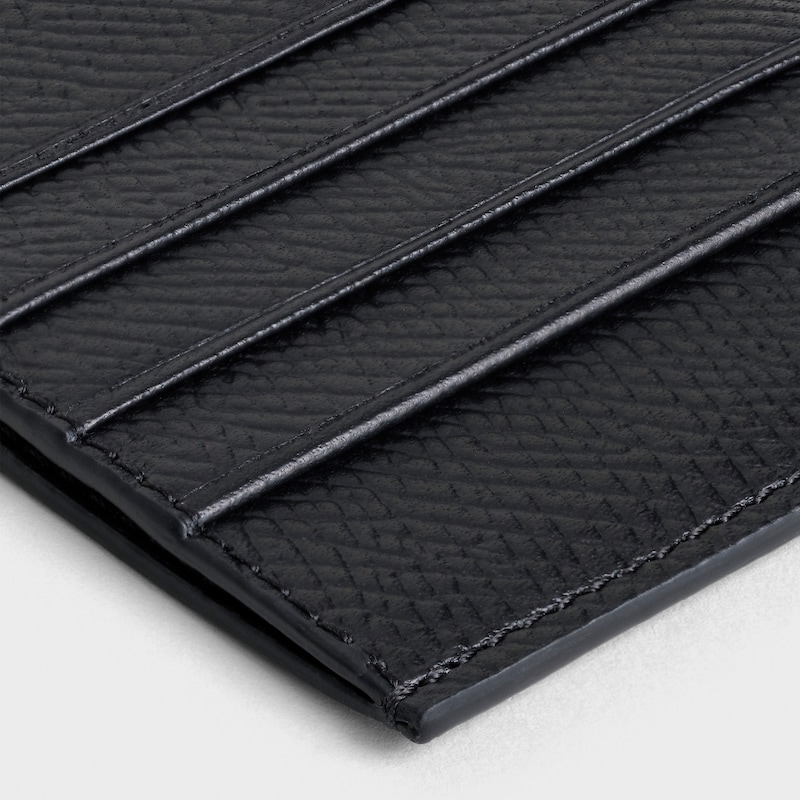 Compact card holder in Grained Calfskin | CELINE