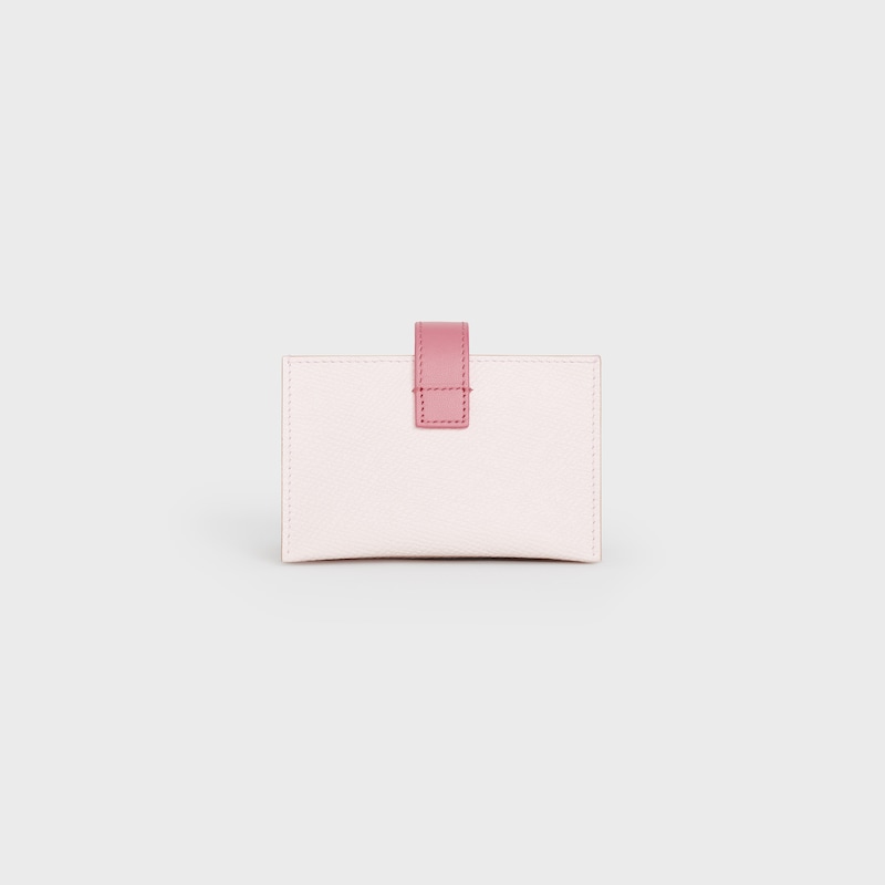 Accordeon card holder in Bicolour Grained Calfskin | CELINE