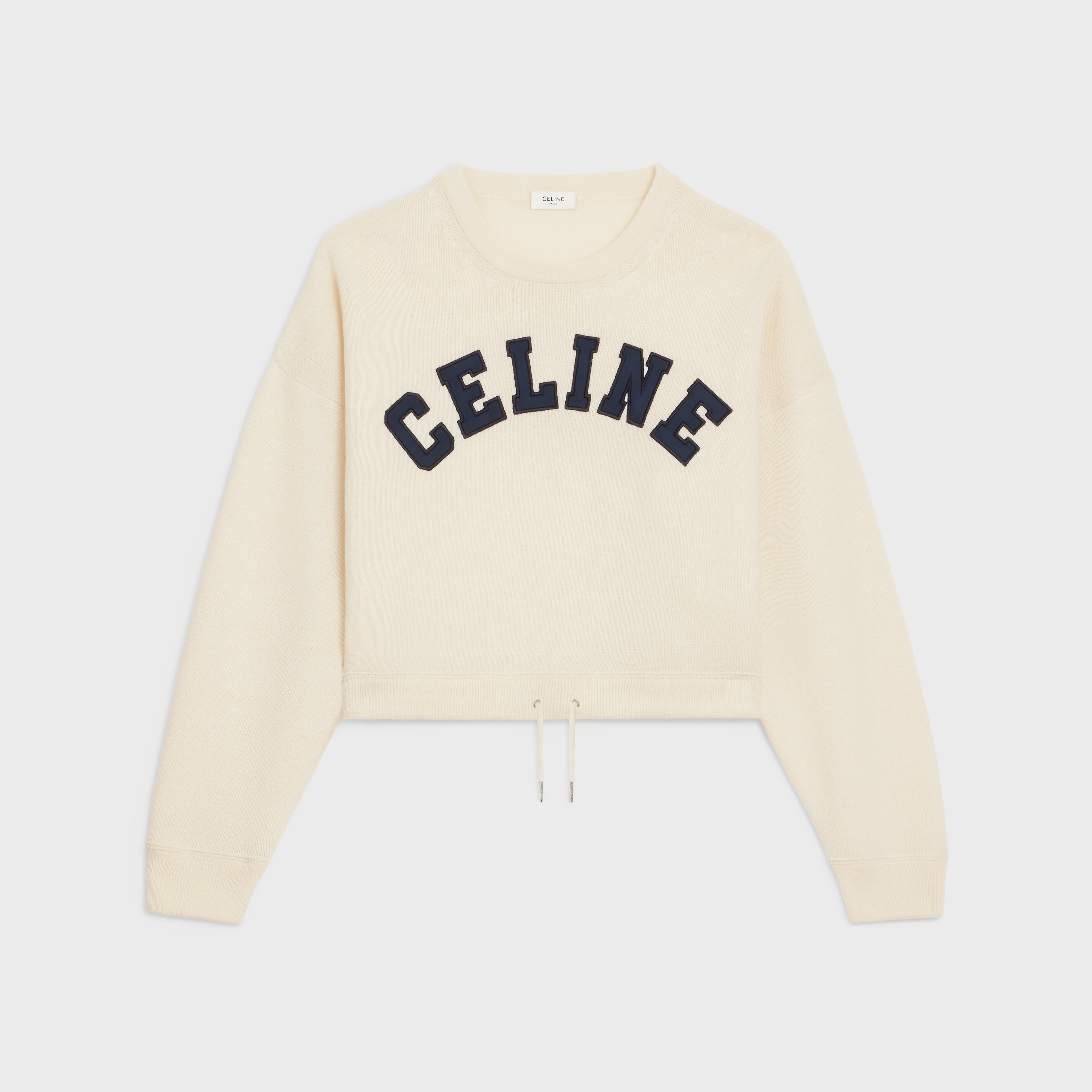 celine paris cropped sweatshirt