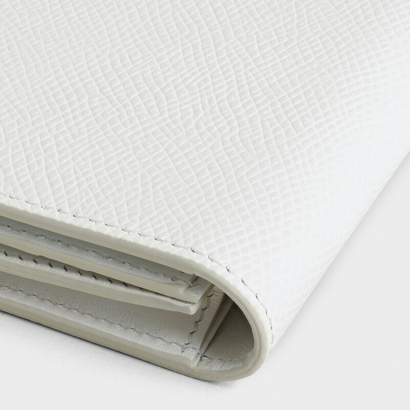 Large strap wallet in Grained calfskin | CELINE