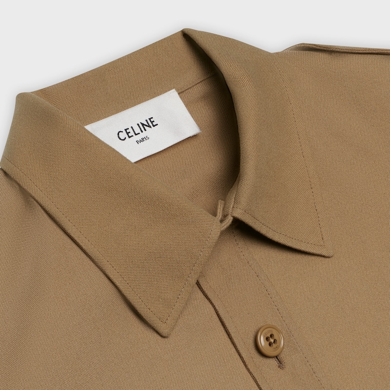 aviator jacket in cotton linen | CELINE