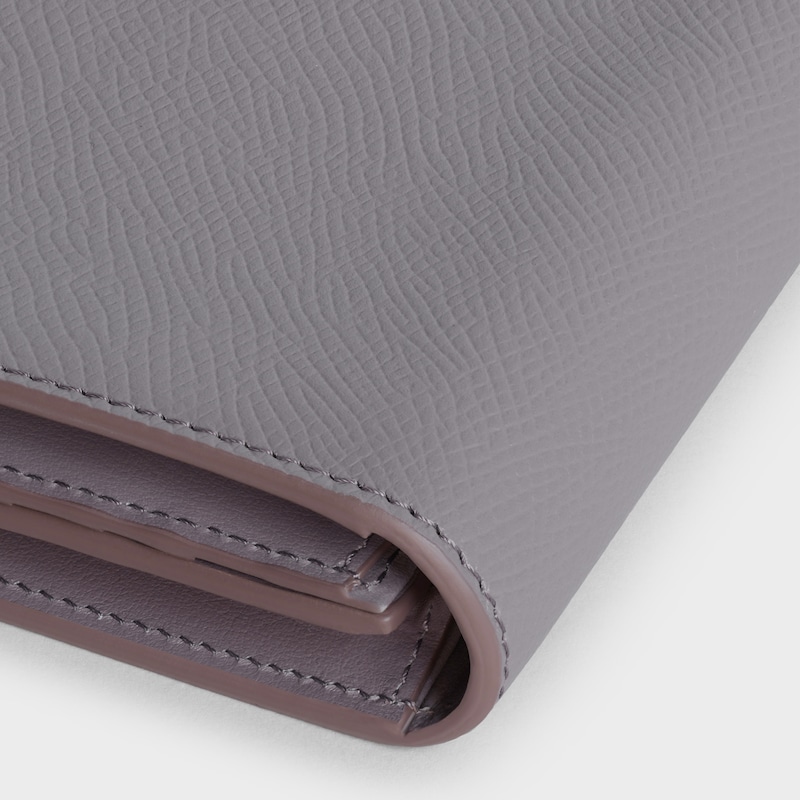 Large strap wallet in Bicolour Grained Calfskin | CELINE