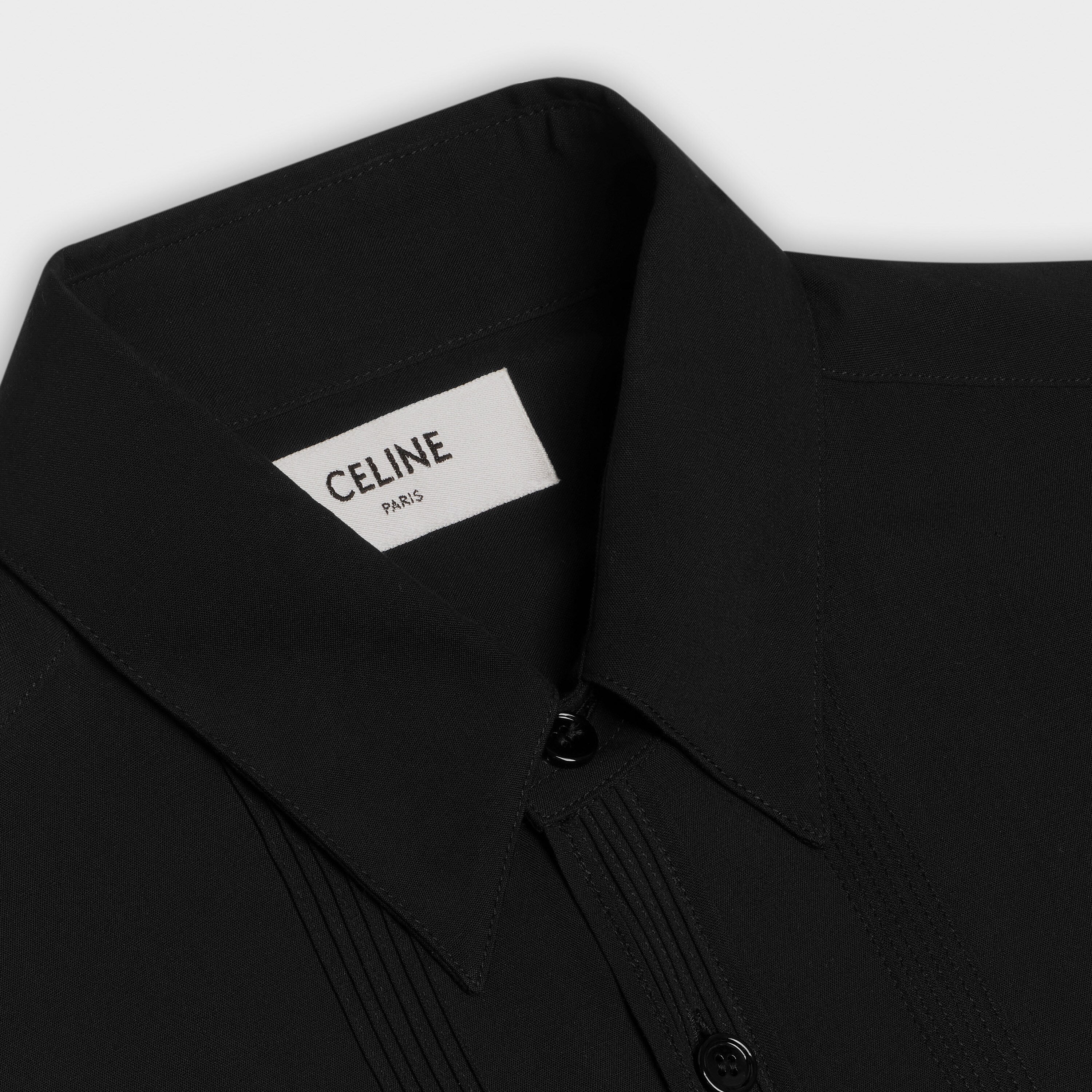 classic shirt in viscose - null | CELINE