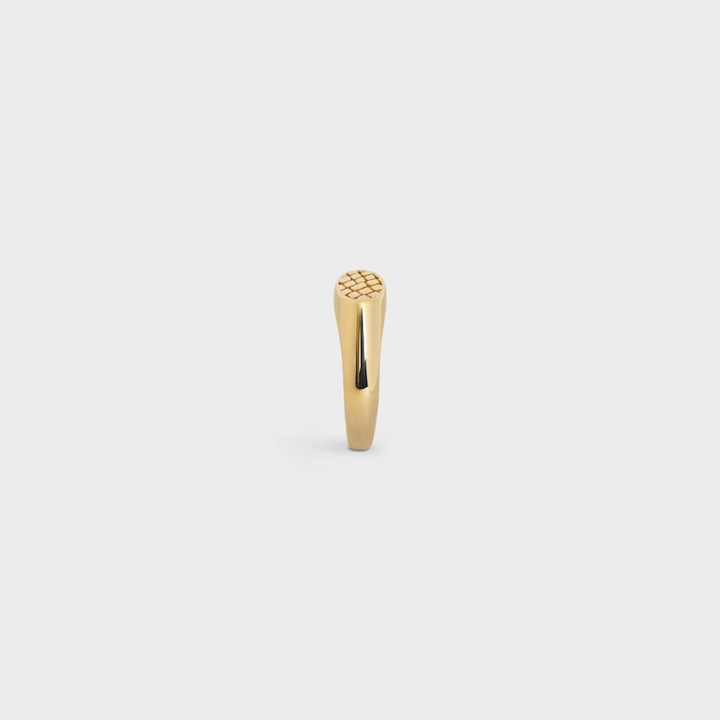Celine Animals Small Ring in Brass with Vintage Gold finish - null | CELINE