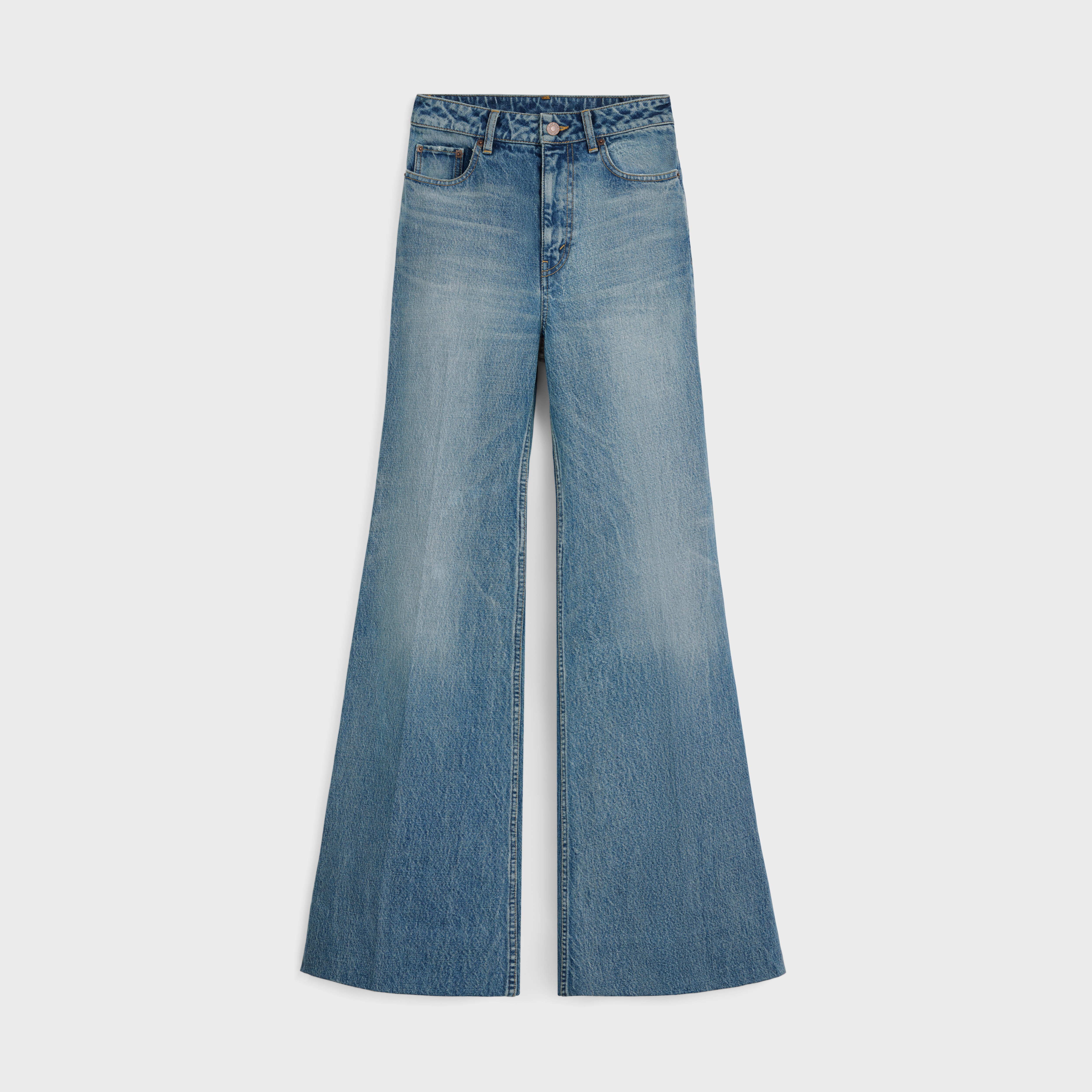 flare jeans 001 in denim - VIVIENNE GLASS | CELINE