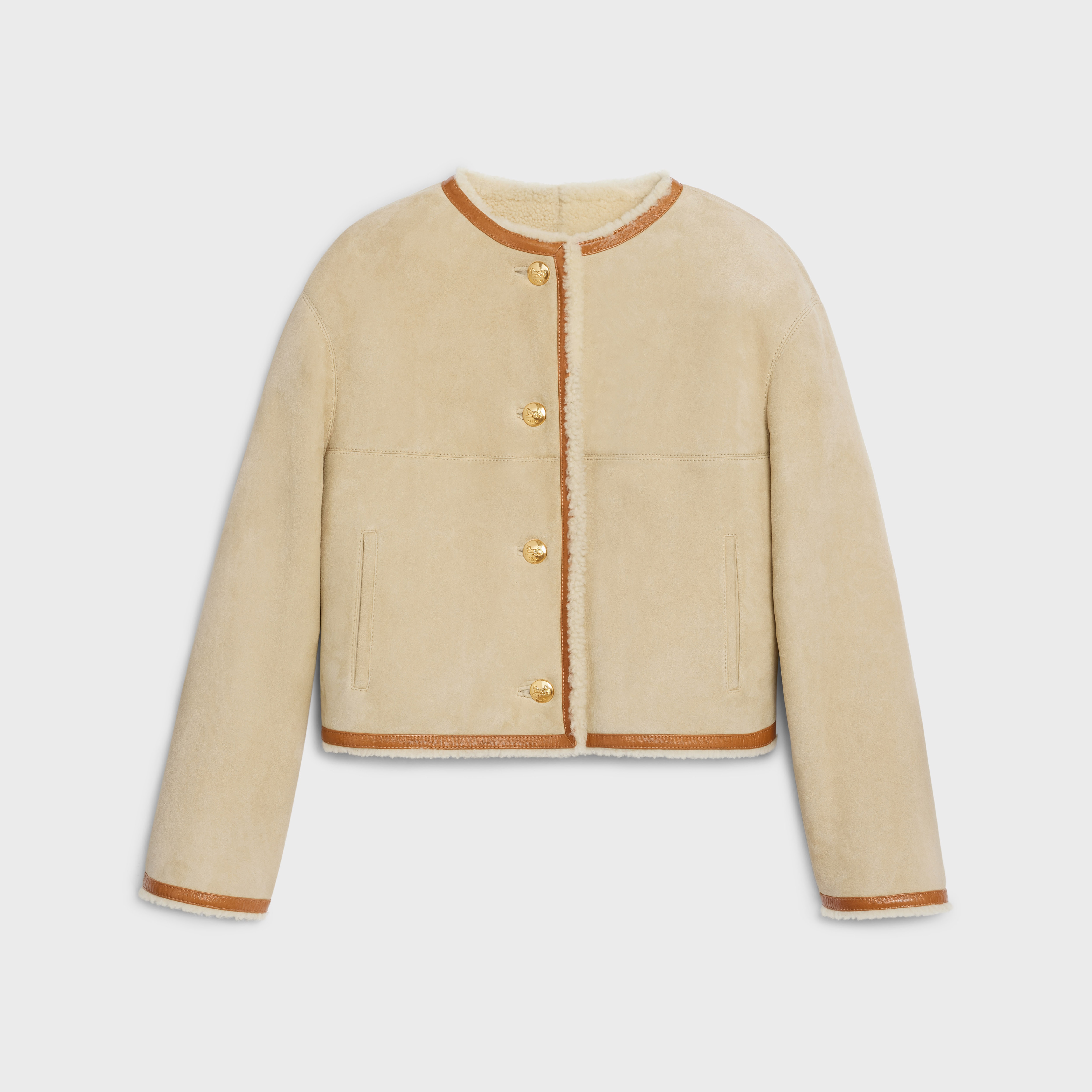 celine shearling jacket