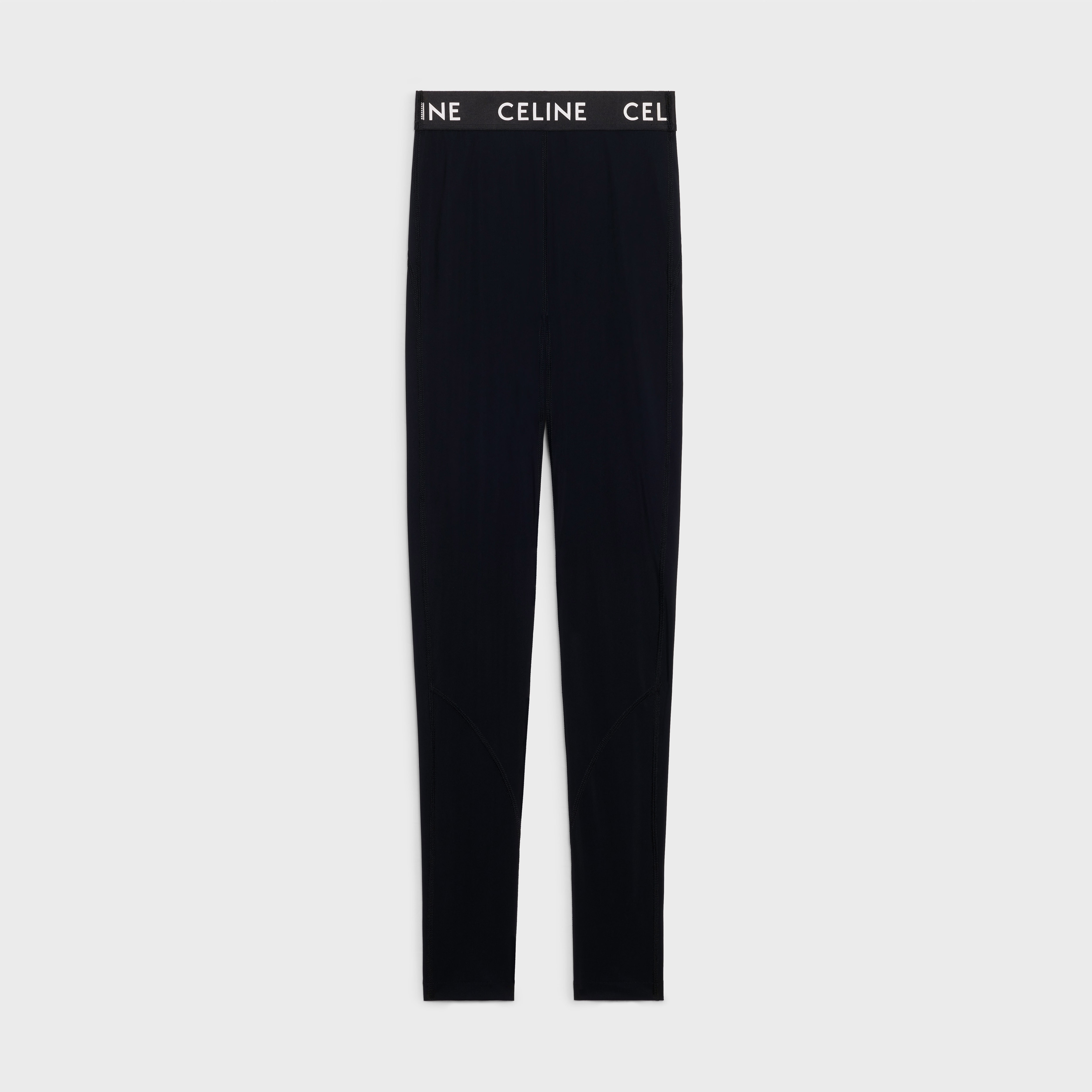 TECHNICAL JERSEY LEGGINGS - Black | CELINE
